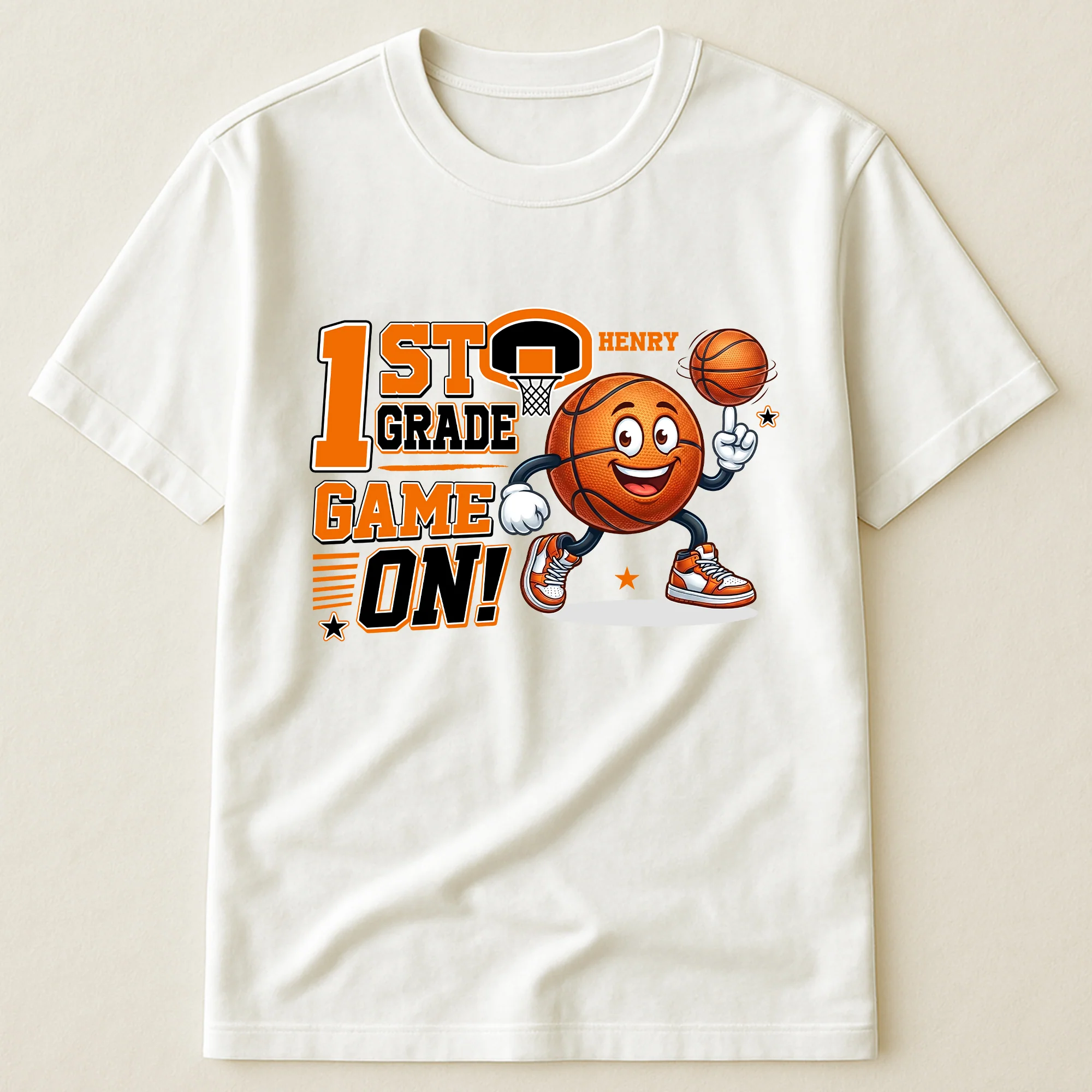 1st, 2nd Grade Game On Gift For Back To School, Basketball Kids - Personalized Shirt - Image 5