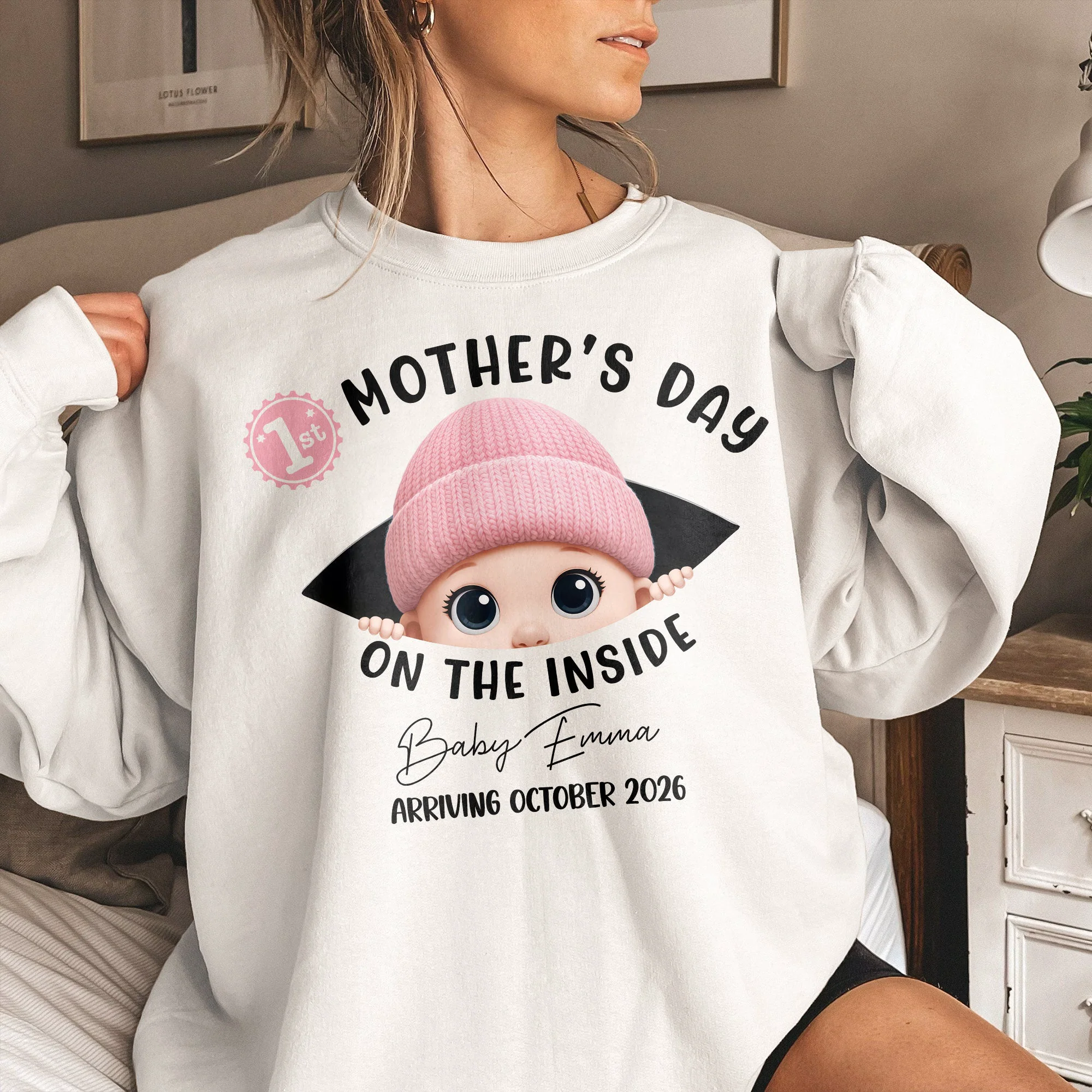 1St Mother's Day On The Inside. - Personalized Shirt - Image 5