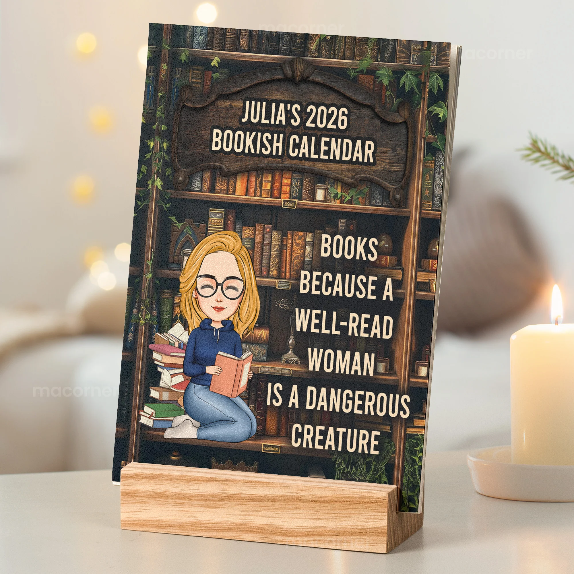 2026 Bookish Calendar - Personalized Easel Calendar - Image 5