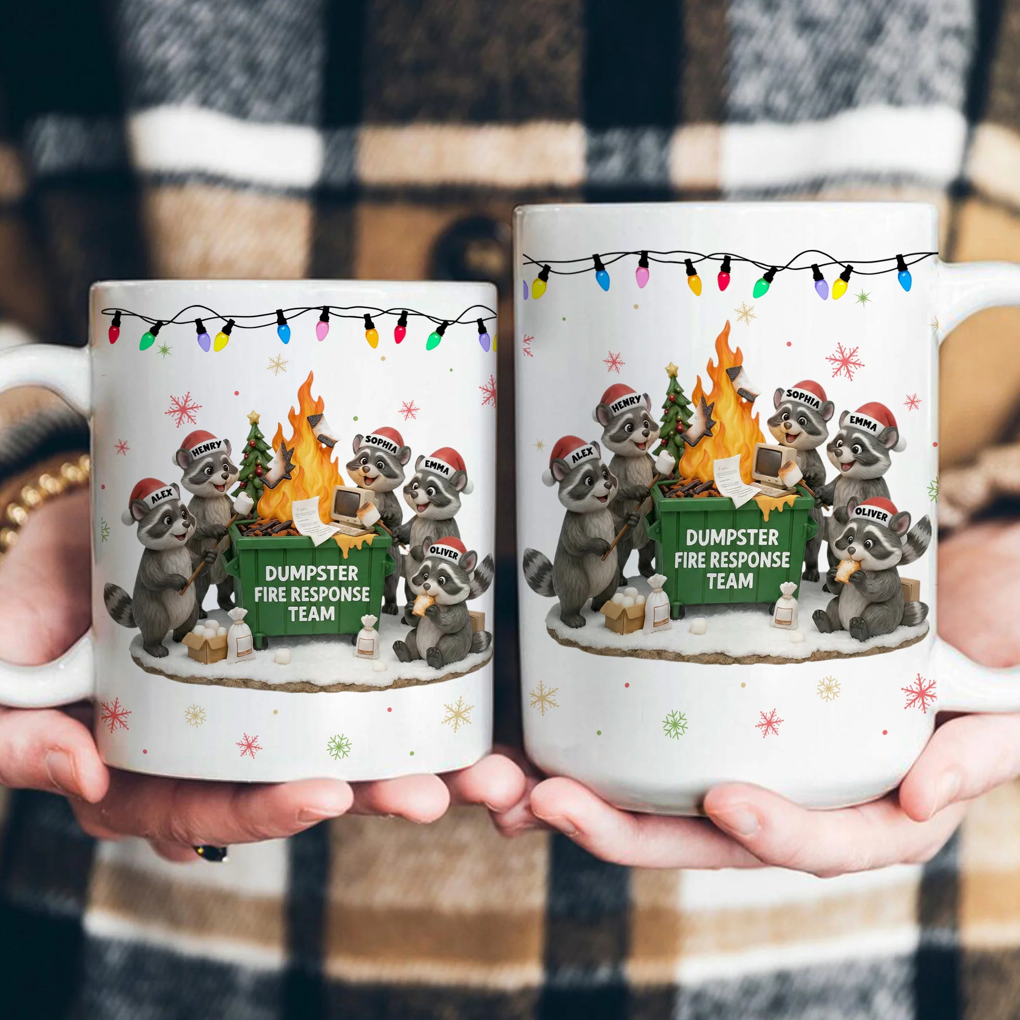 2025 Dumpster On Fire Response Team - Funny Exchange Gift For Coworker Team - Personalized Mug - Image 4