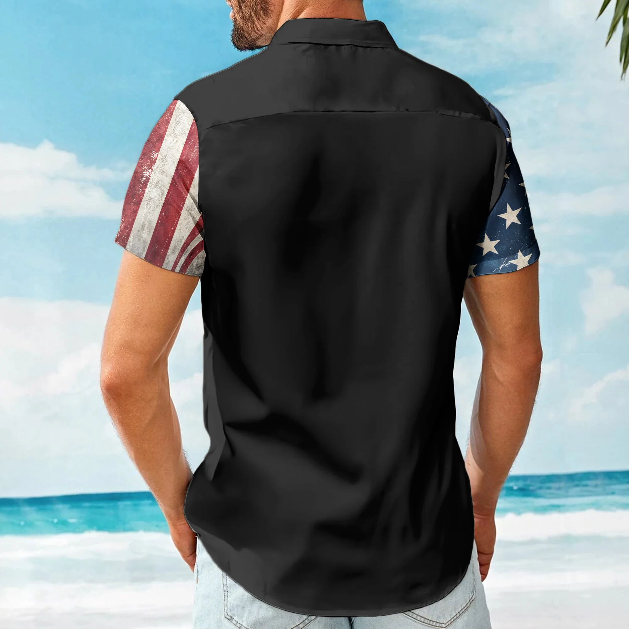 250 Years American Flag - Hawaiian Shirt - Image 2