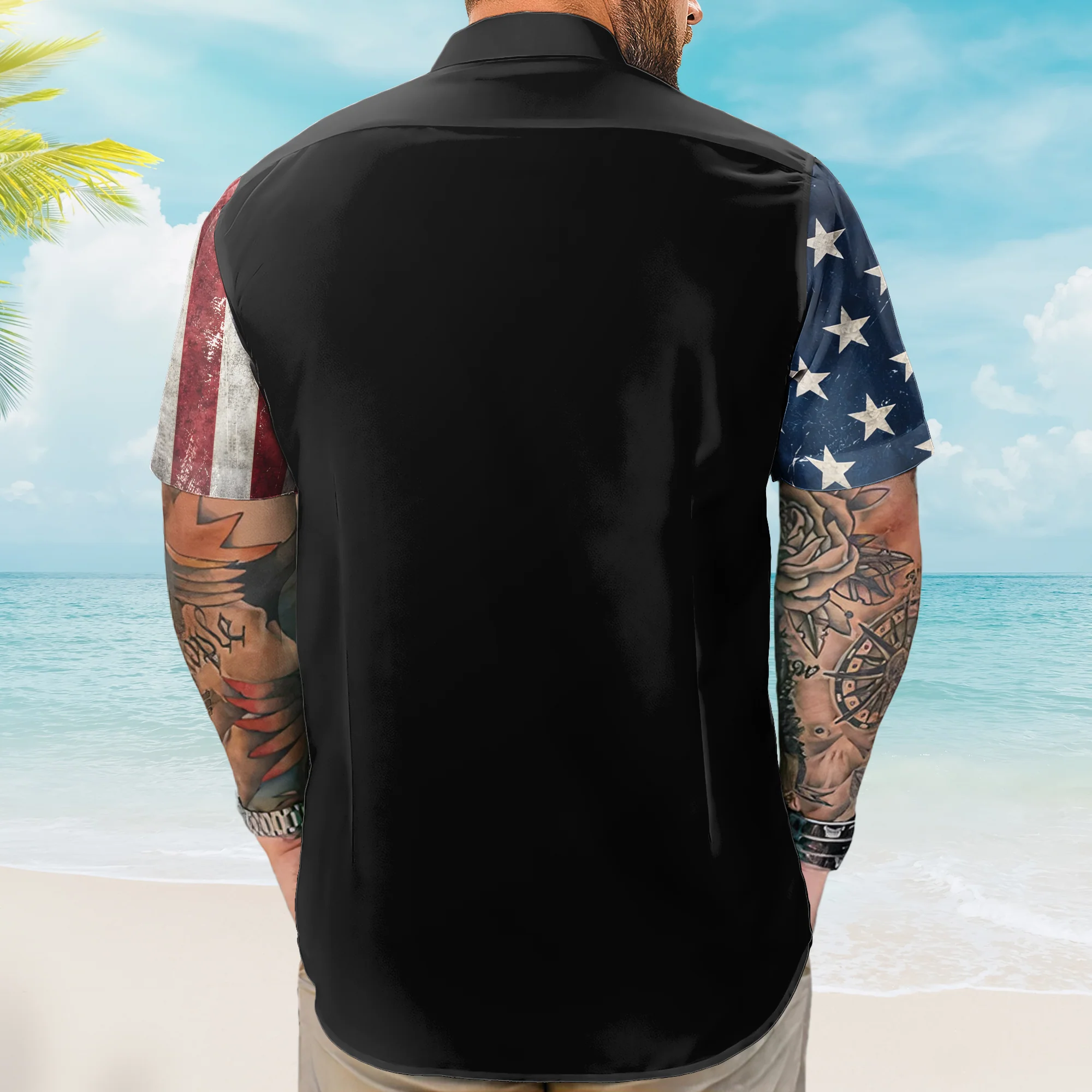 250 Years American Flag - Hawaiian Shirt - Image 4