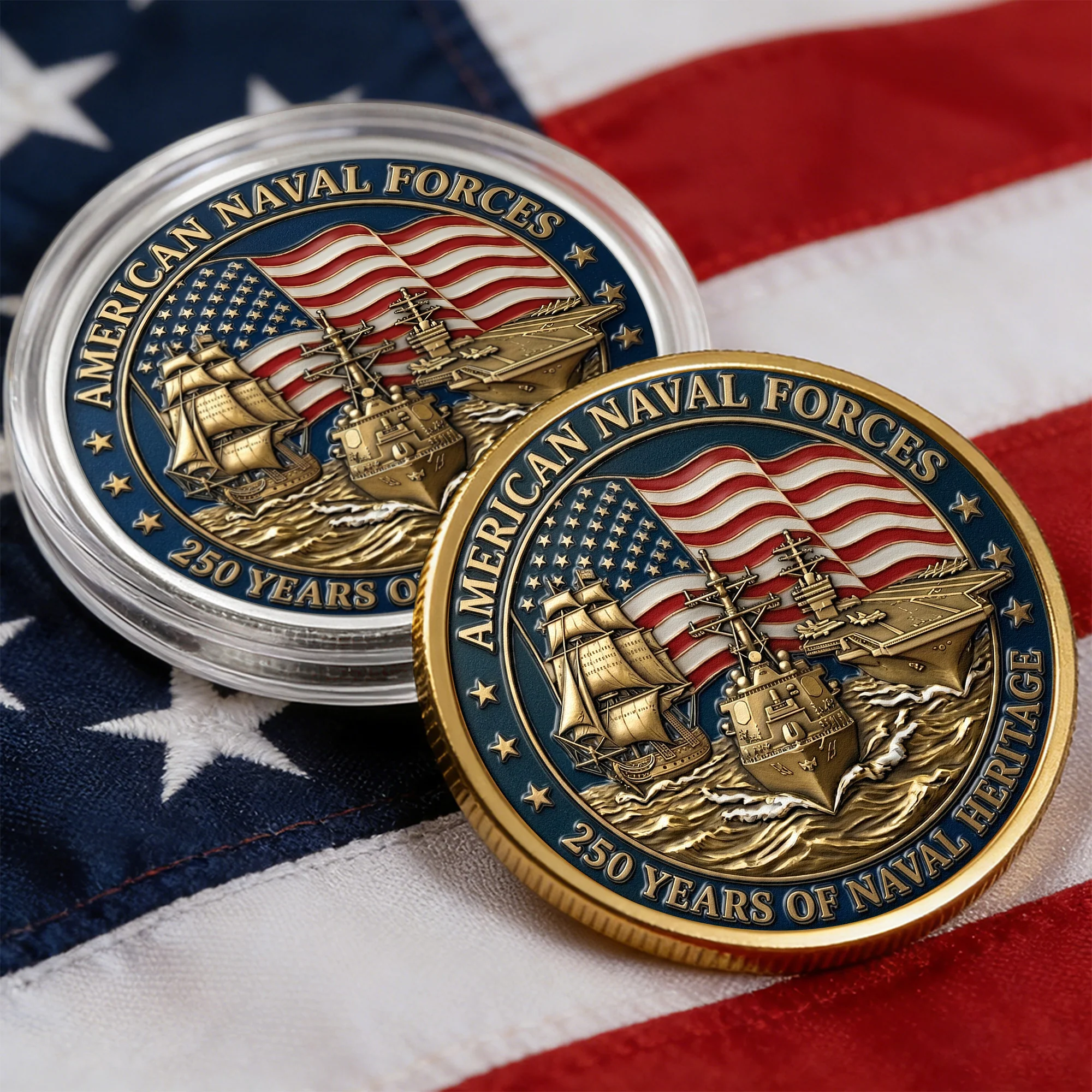 250 Years American Naval Forces - Coin - Image 6