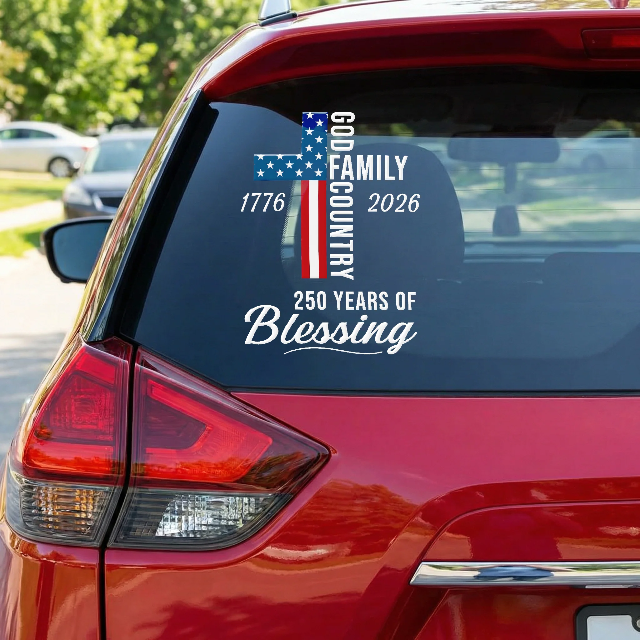 250 Years Of Blessing Cross - Decal - Image 2