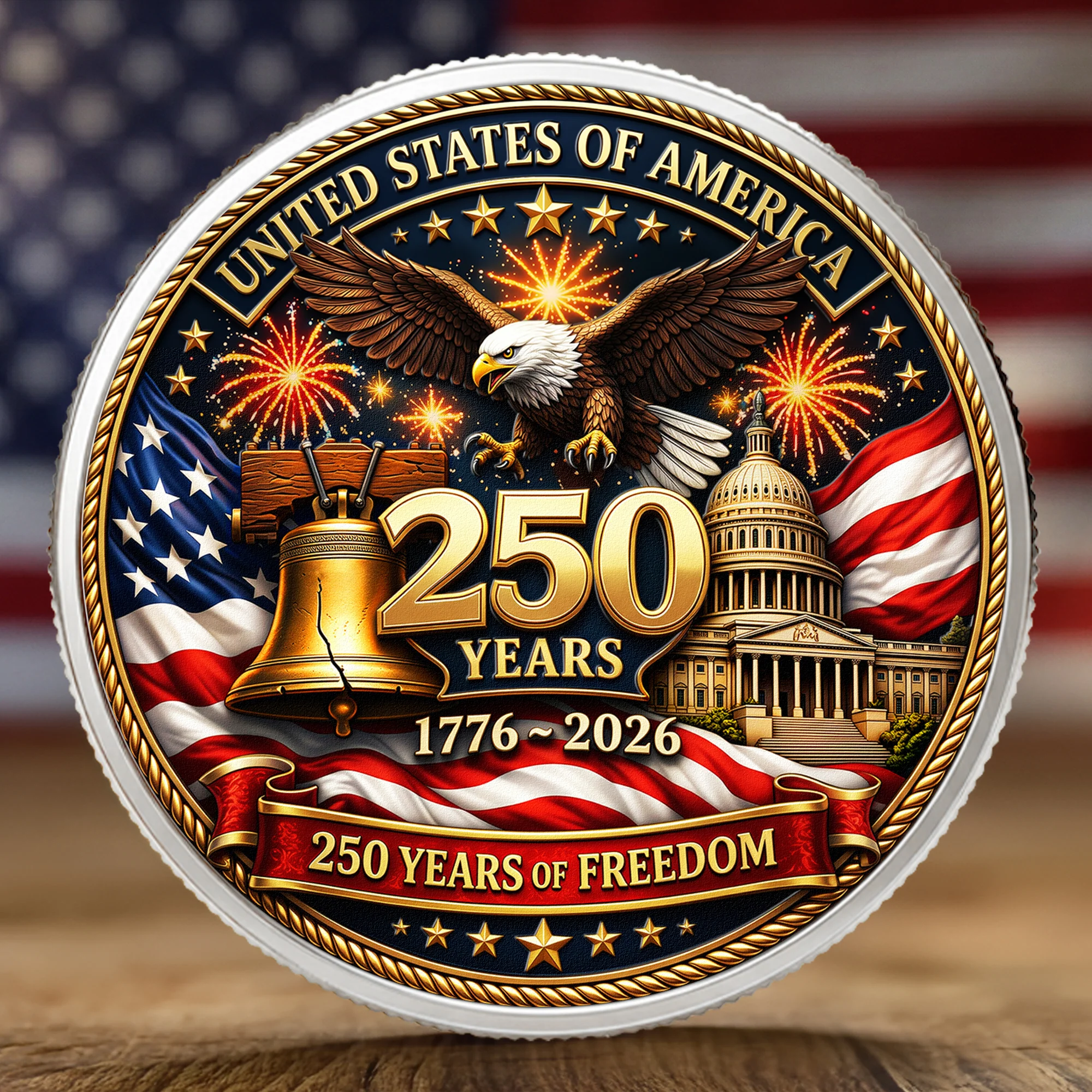 250 Years Of Freedom - Coin - Image 6