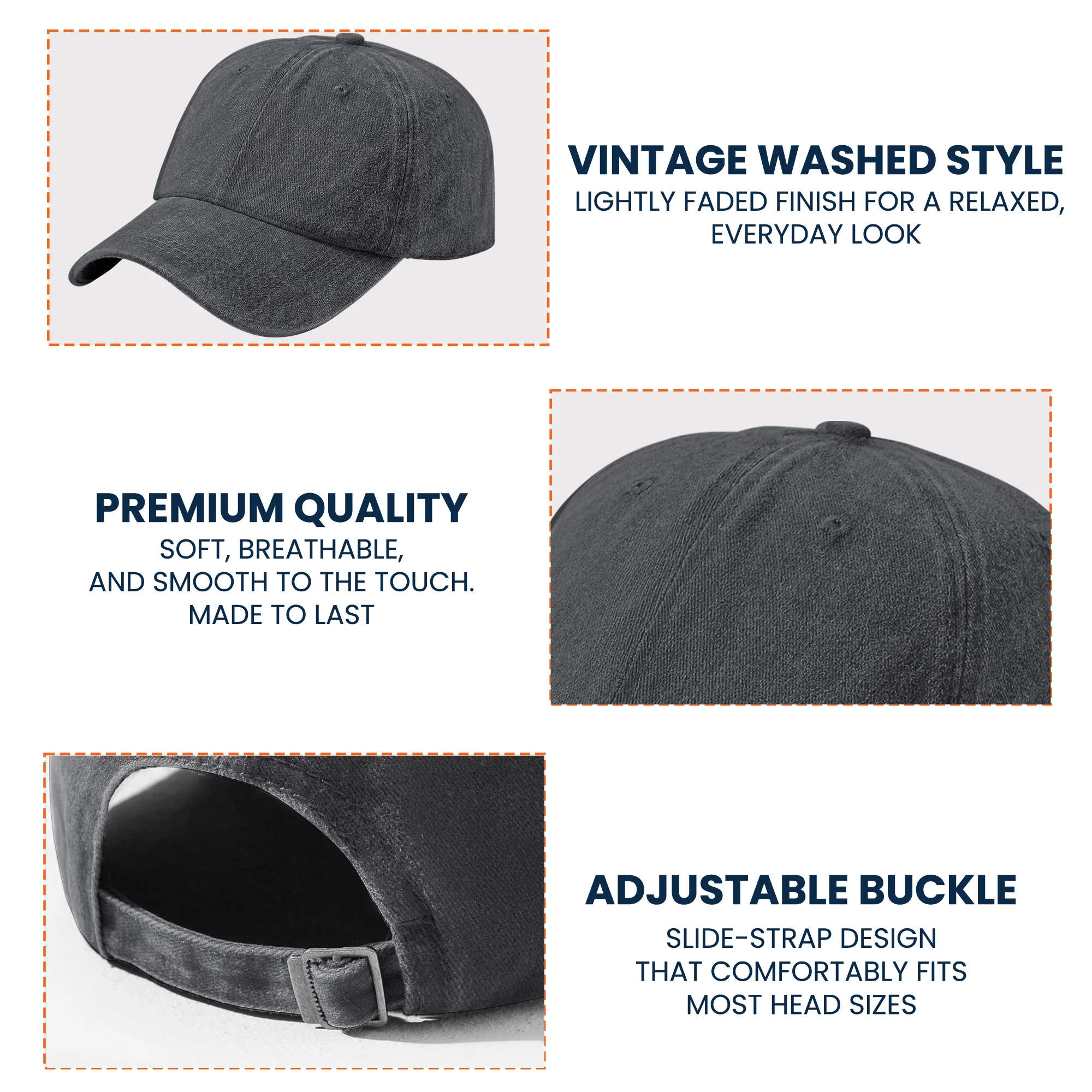 250 Years Of Freedom Faux Pattern - Personalized Distressed Denim Cap - Image 6