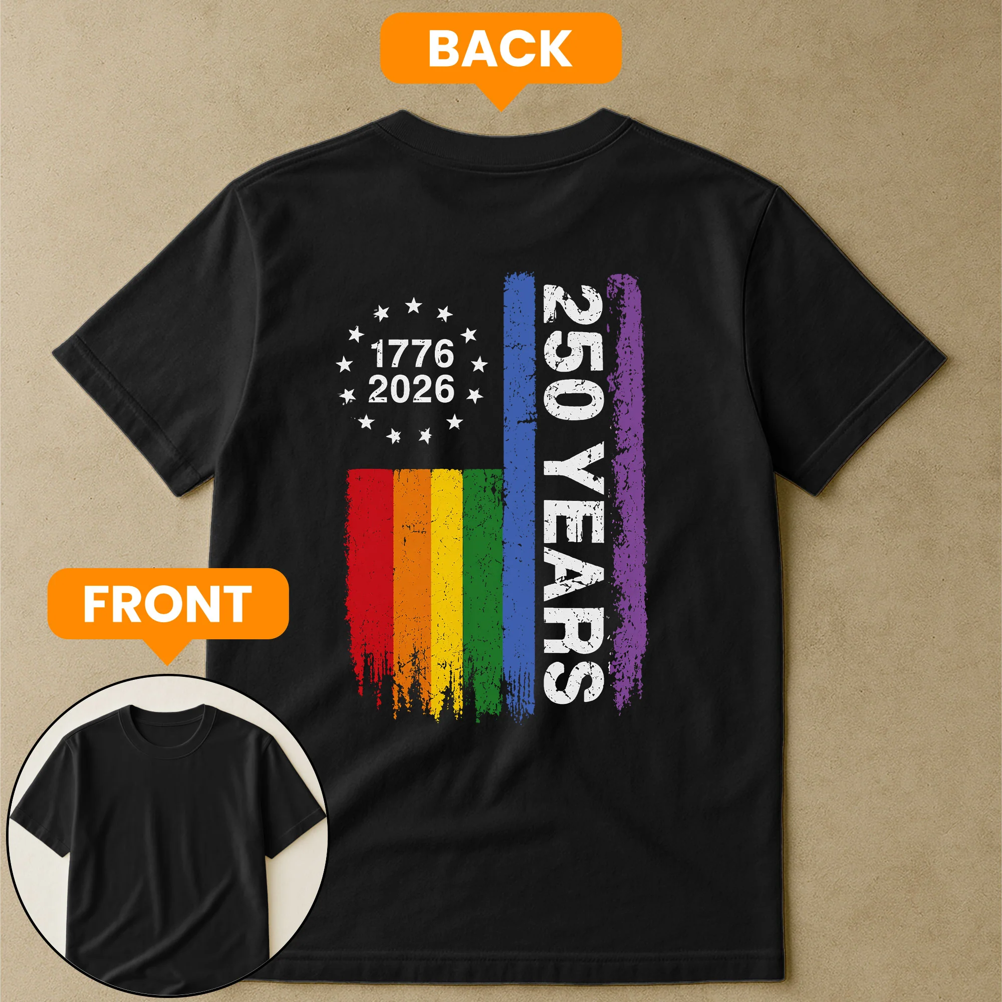 250 Years Of Freedom LGBTQ+ Edition - Shirt - Image 3