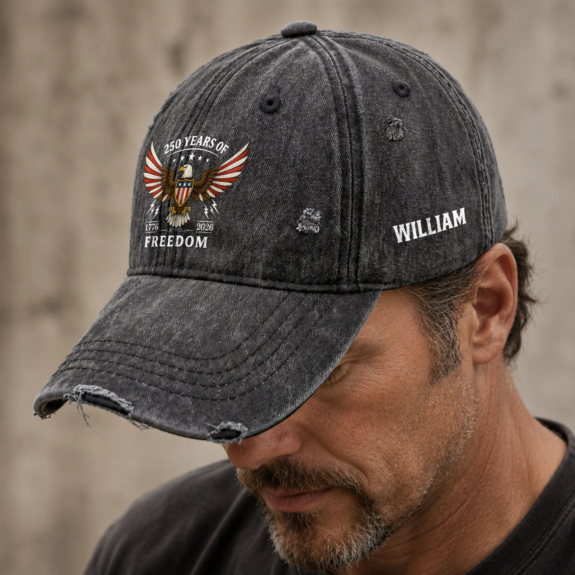 250 Years Of Freedom - Personalized Cap - Image 2