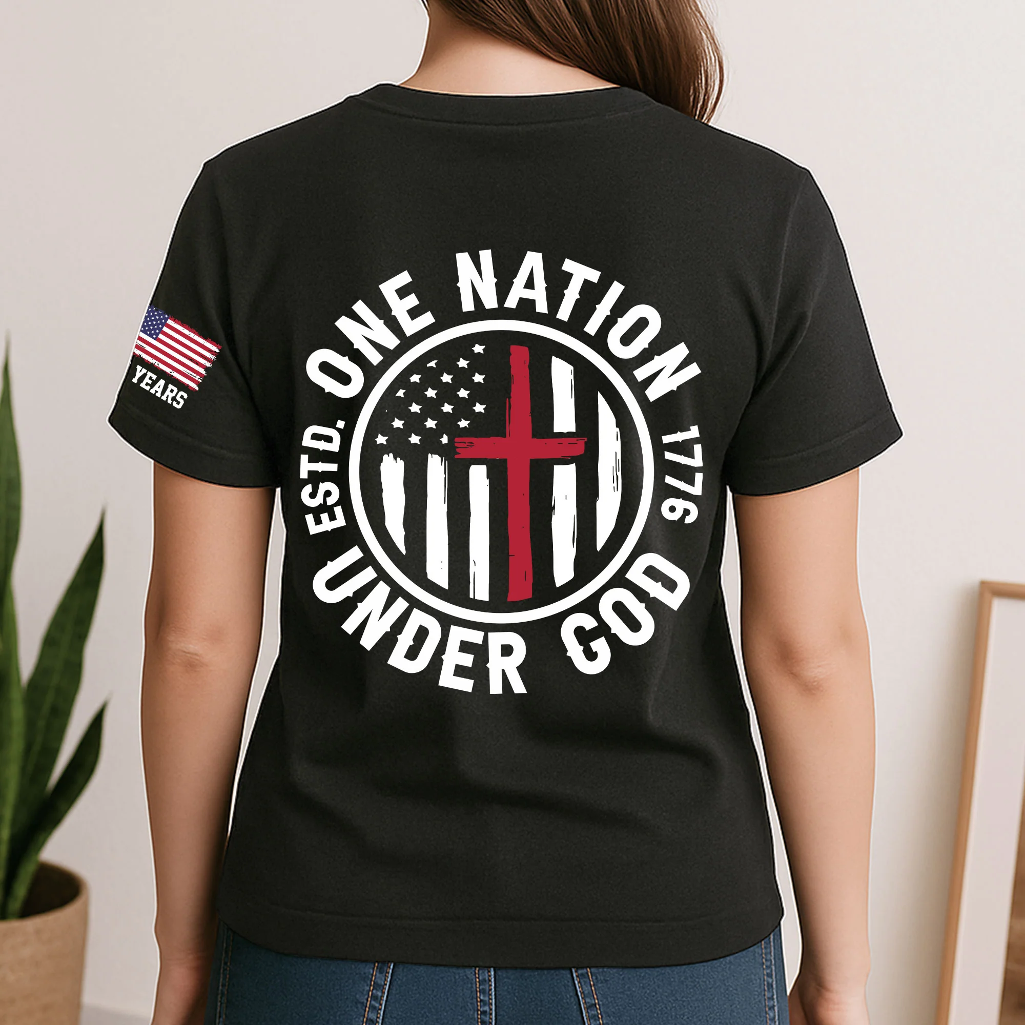 250 Years One Nation Under God - Personalized Shirt - Image 3