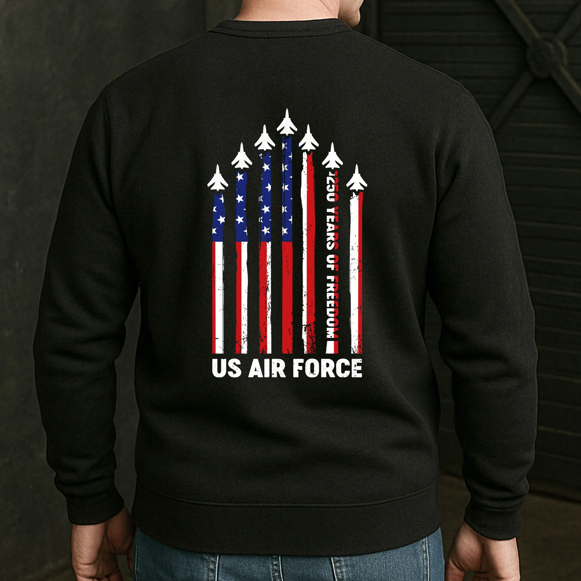 250 Years US Air Force - Back Printed Shirt - Image 5