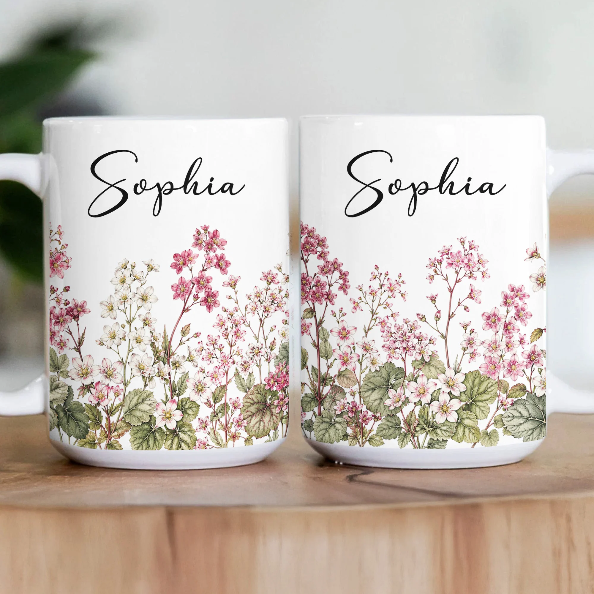 365 Birth Flower Garden Self Gift - Personalized Mug - Image 2