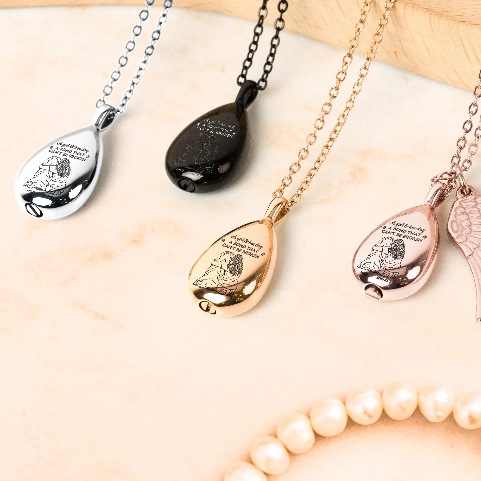 A Bond That Can't Be Broken - Personalized Urn Necklace - Image 2