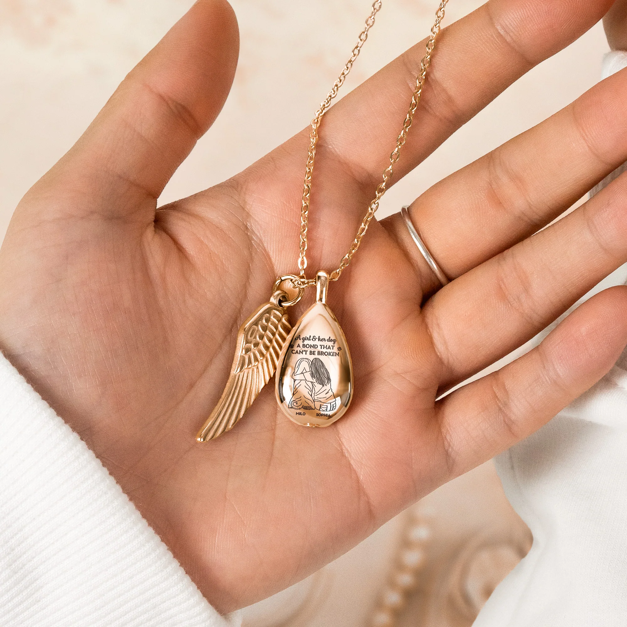 A Bond That Can't Be Broken - Personalized Urn Necklace - Image 3