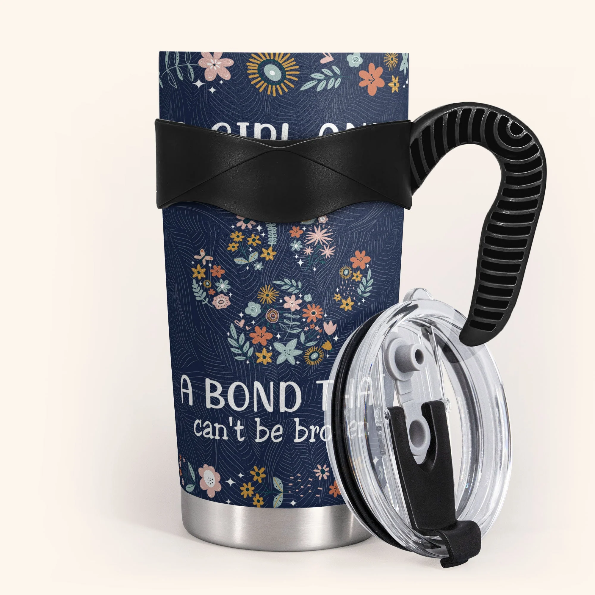 A Girl And Her Dog Unbreakable Bond New - Personalized Tumbler Cup - Image 5