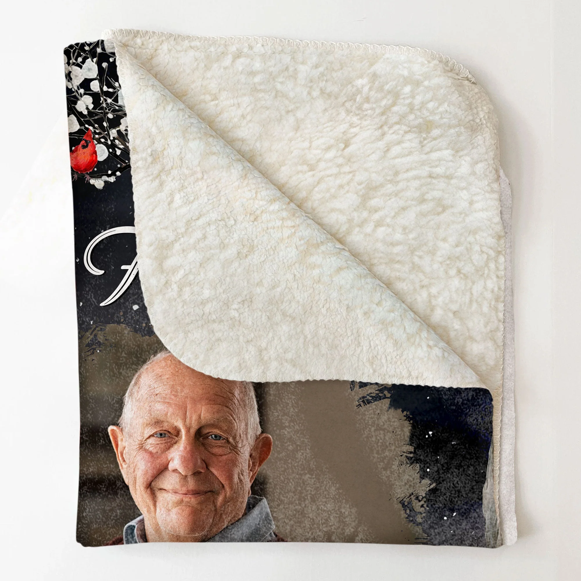 A Hug From Heaven - Personalized Memory Photo Blanket - Image 3