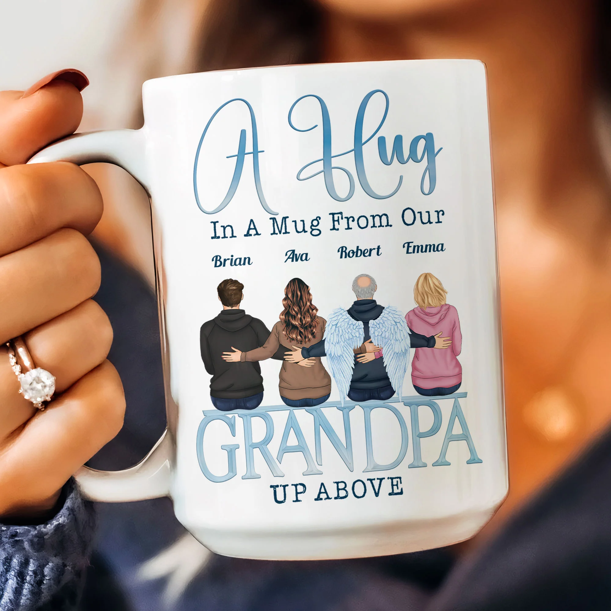 A Hug In A Mug - Personalized Mug - Image 7