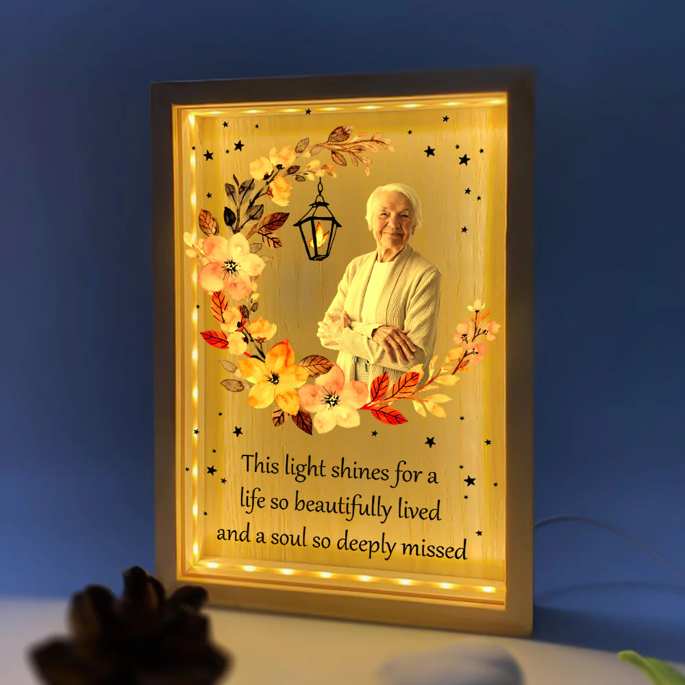 A Light Shines Beautifully - Personalized Photo Frame Light Box - Image 8
