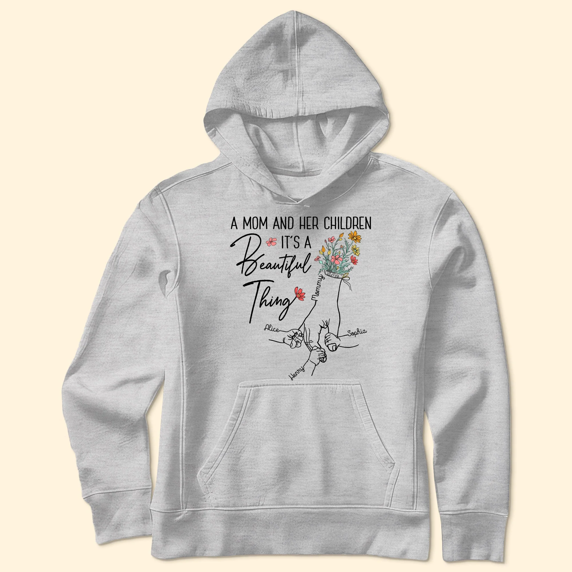 A Mom And Her Children - Personalized Shirt - Image 5
