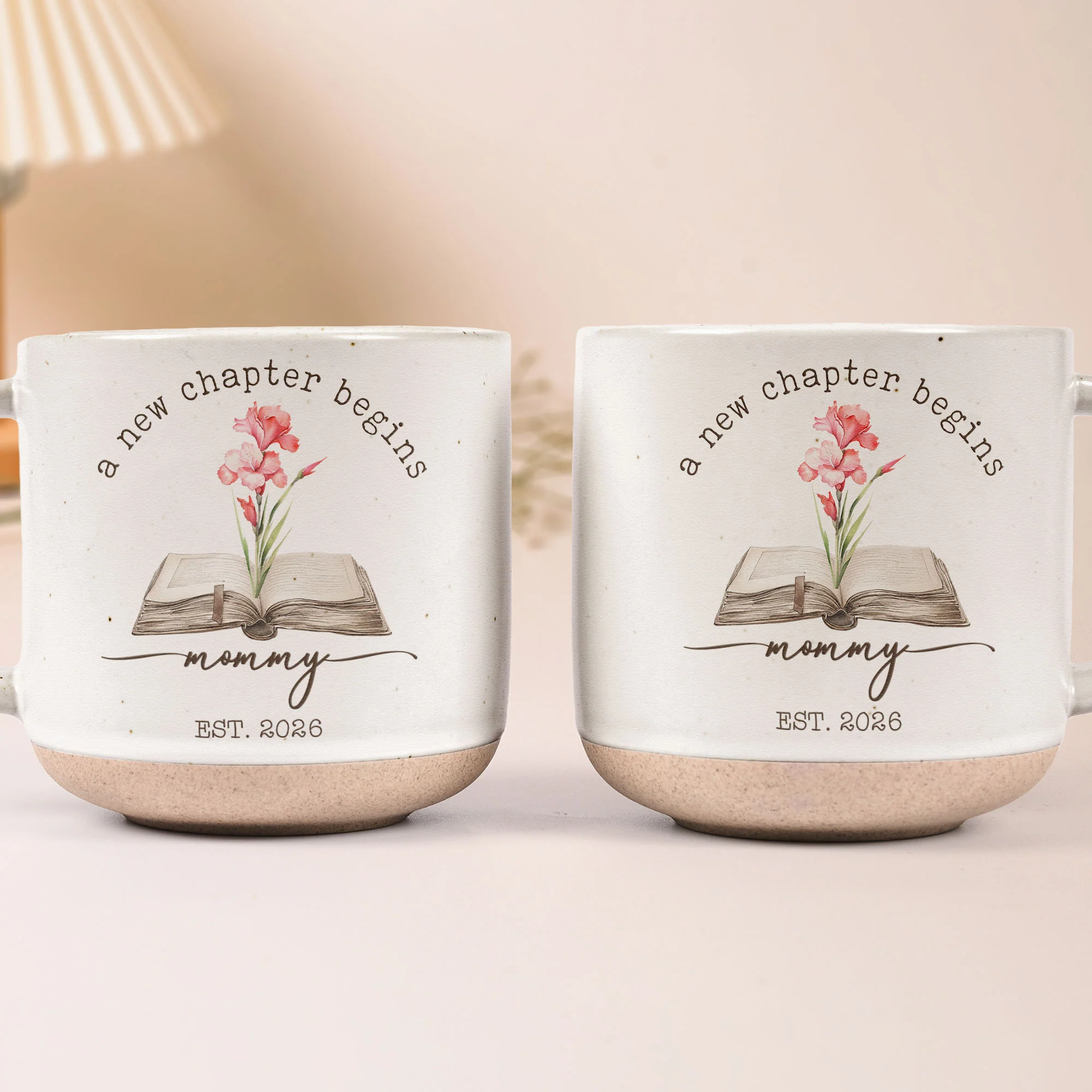 A New Chapter Begins Mommy To Be Gift - Personalized Mugs - Image 5