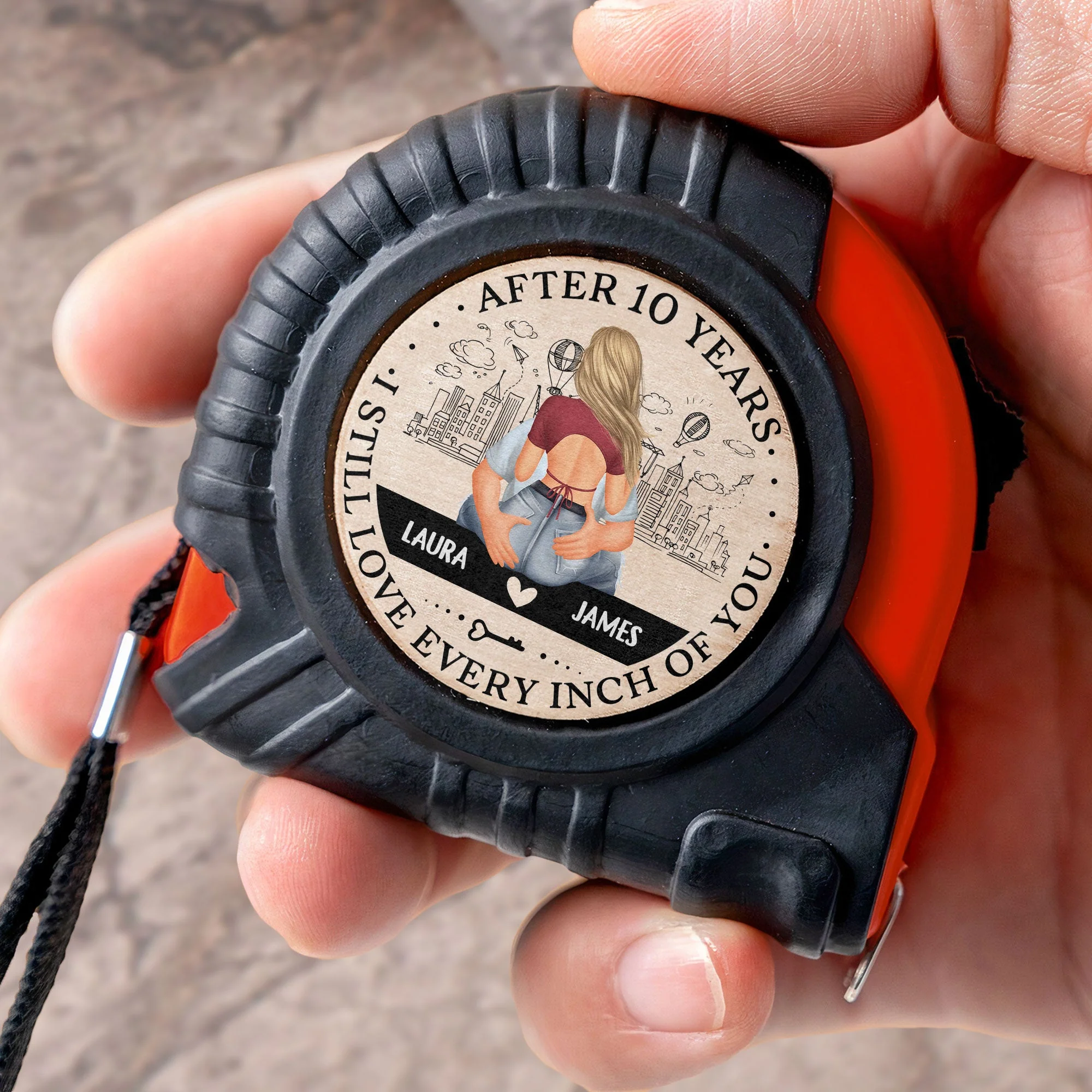 After Years I Still Love Every Inch Of You - Personalized Tape Measure - Image 3