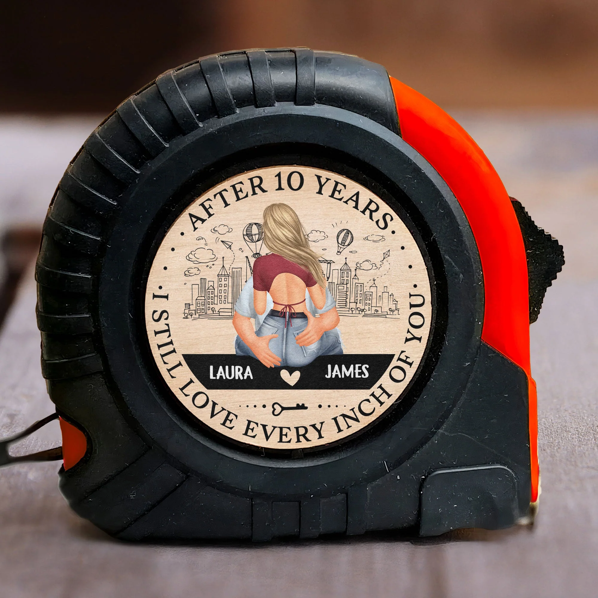After Years I Still Love Every Inch Of You - Personalized Tape Measure - Image 4