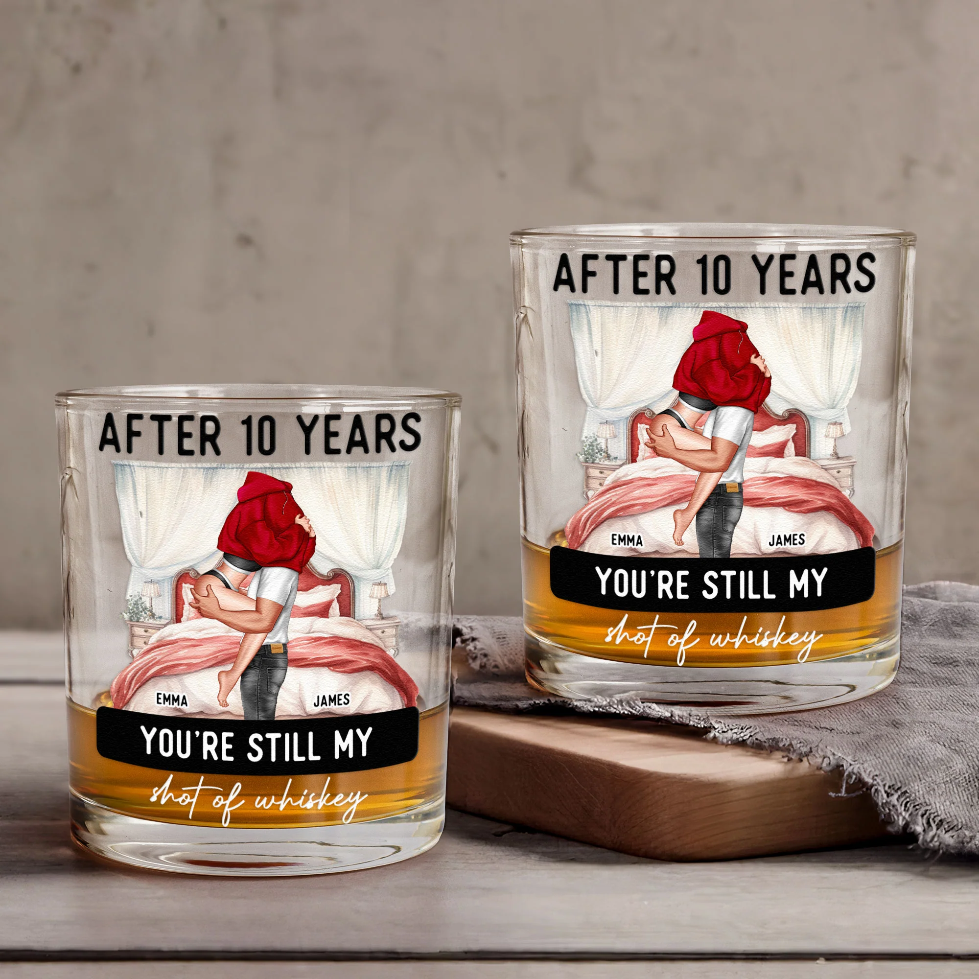 After Years You're Still Hotter Than This Whiskey - Personalized Whiskey Glass - Image 2