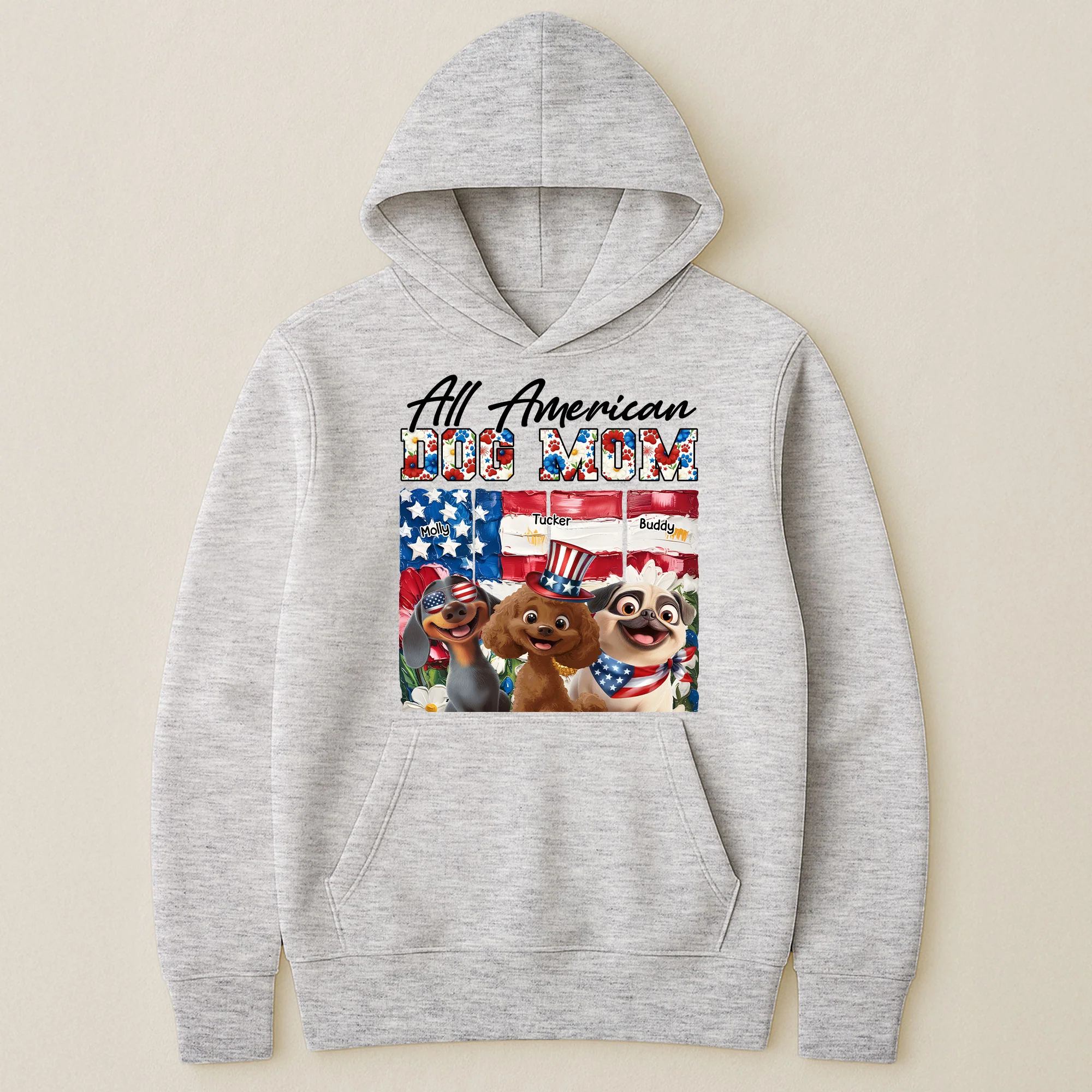 All American Dog Mom- Personalized Shirt - Image 5