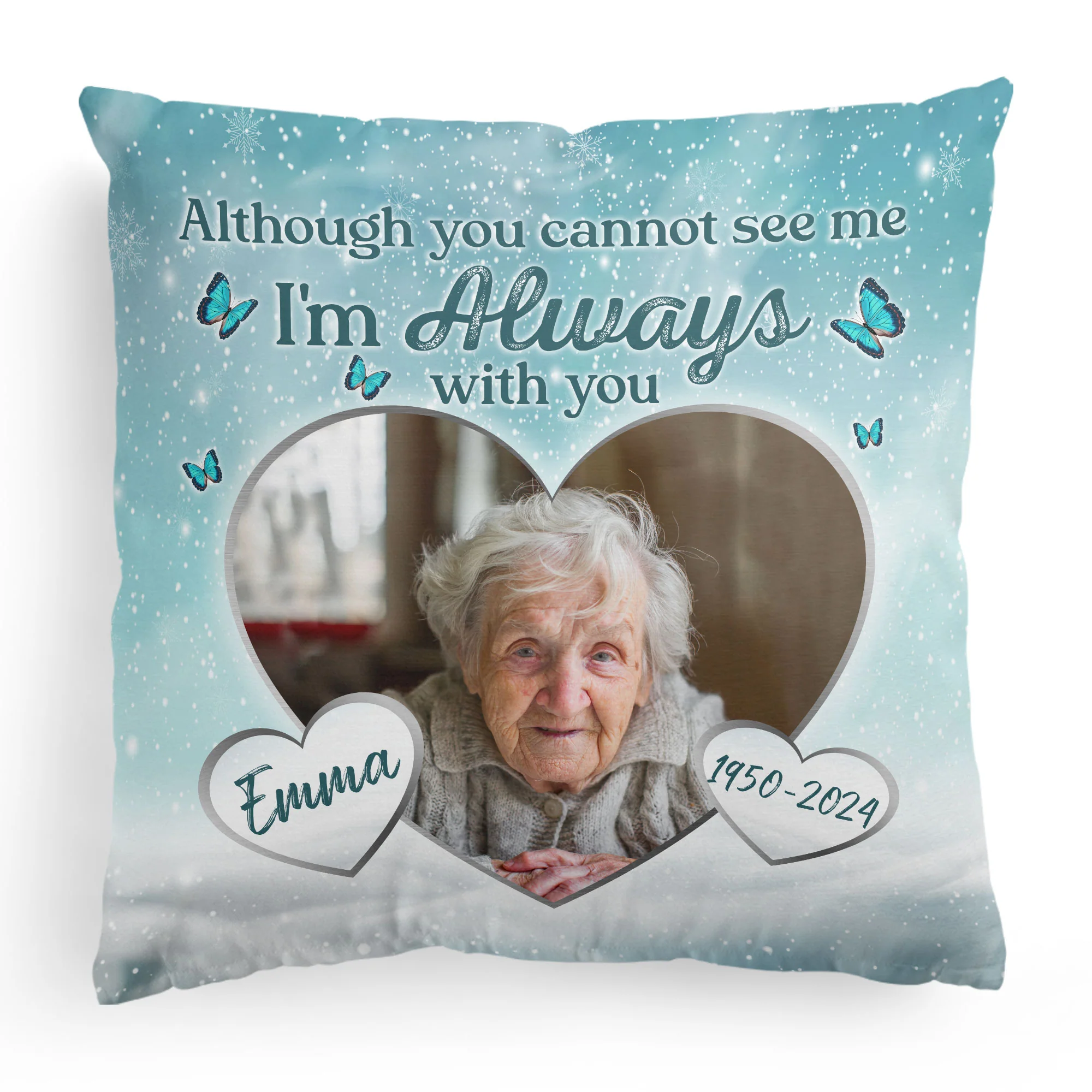 Although You Cannot See Me - Personalized Photo Pillow (Insert Included) - Image 7