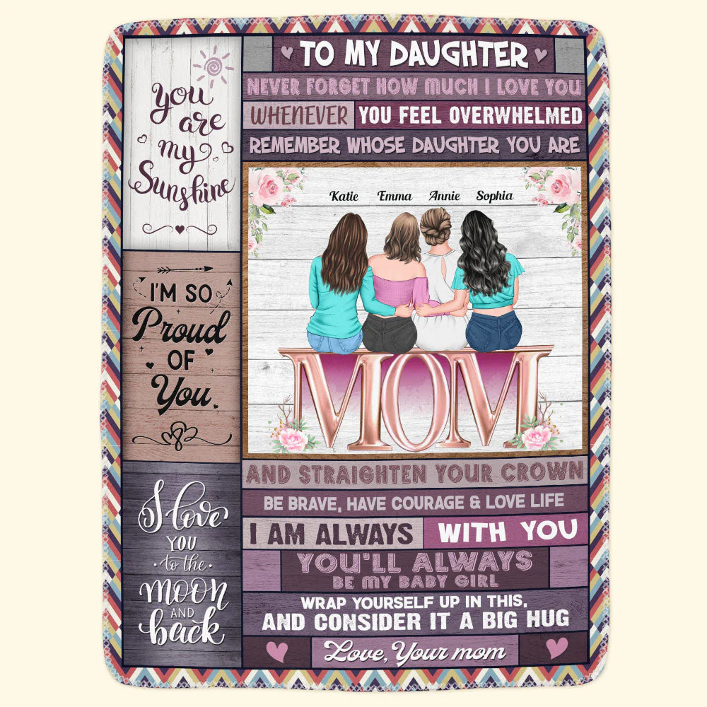 Always Be My Baby Girl - Personalized Daughter Blanket - Image 3