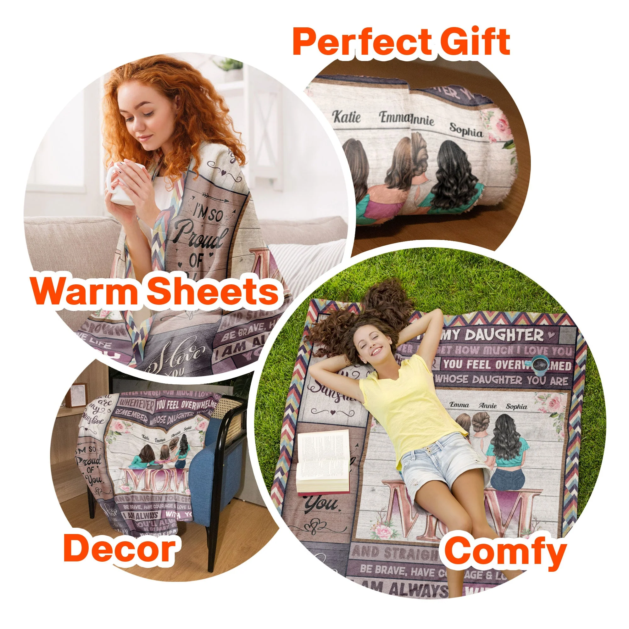 Always Be My Baby Girl - Personalized Daughter Blanket - Image 6