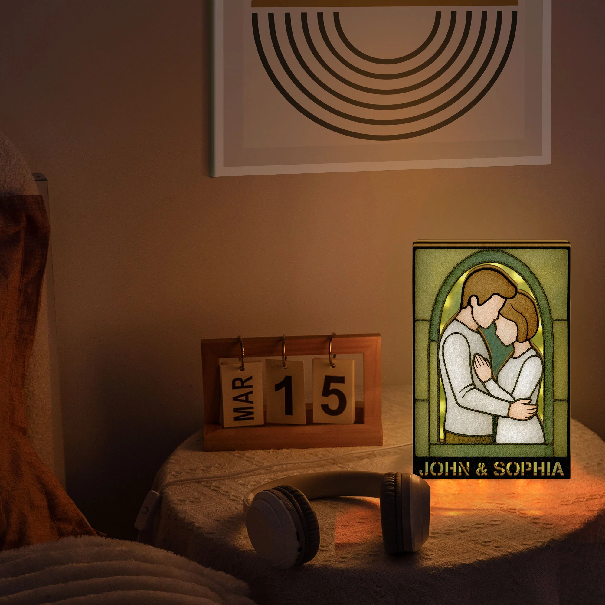 Always Together - Personalized LED Night Lamp - Image 4