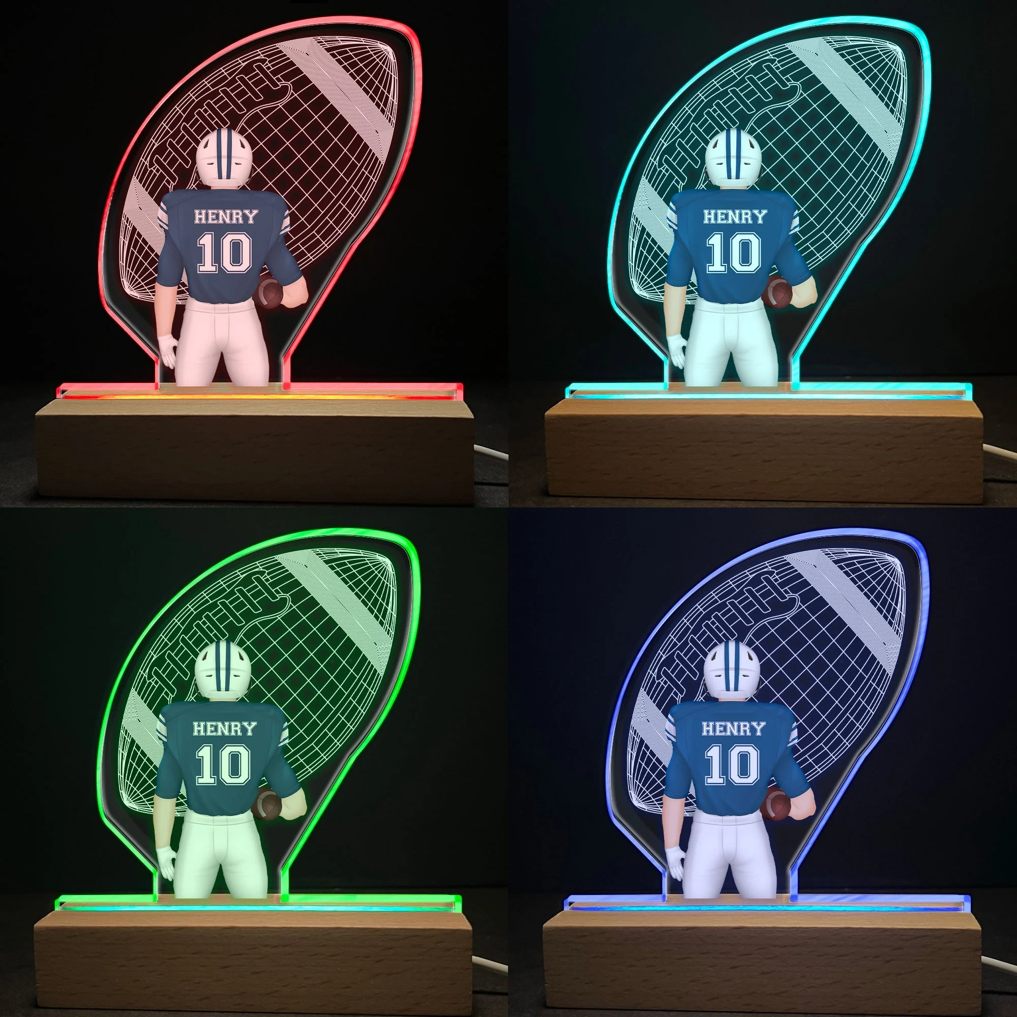 American Football Player - Personalized LED Light - Image 3