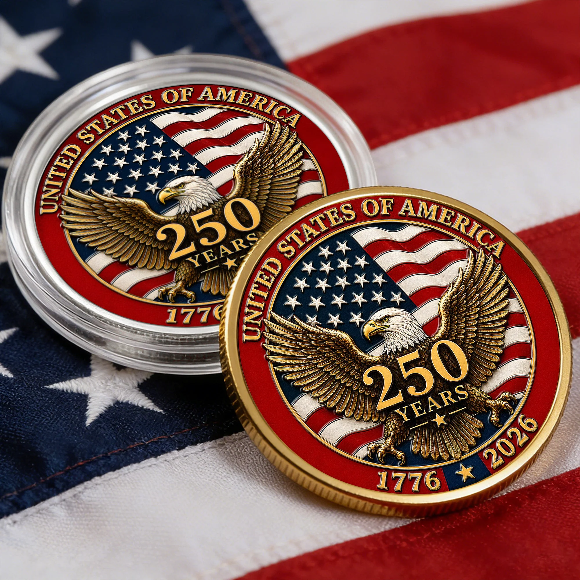 American Symbol 250 Years Of Freedom Bald Eagle - Coin - Image 6