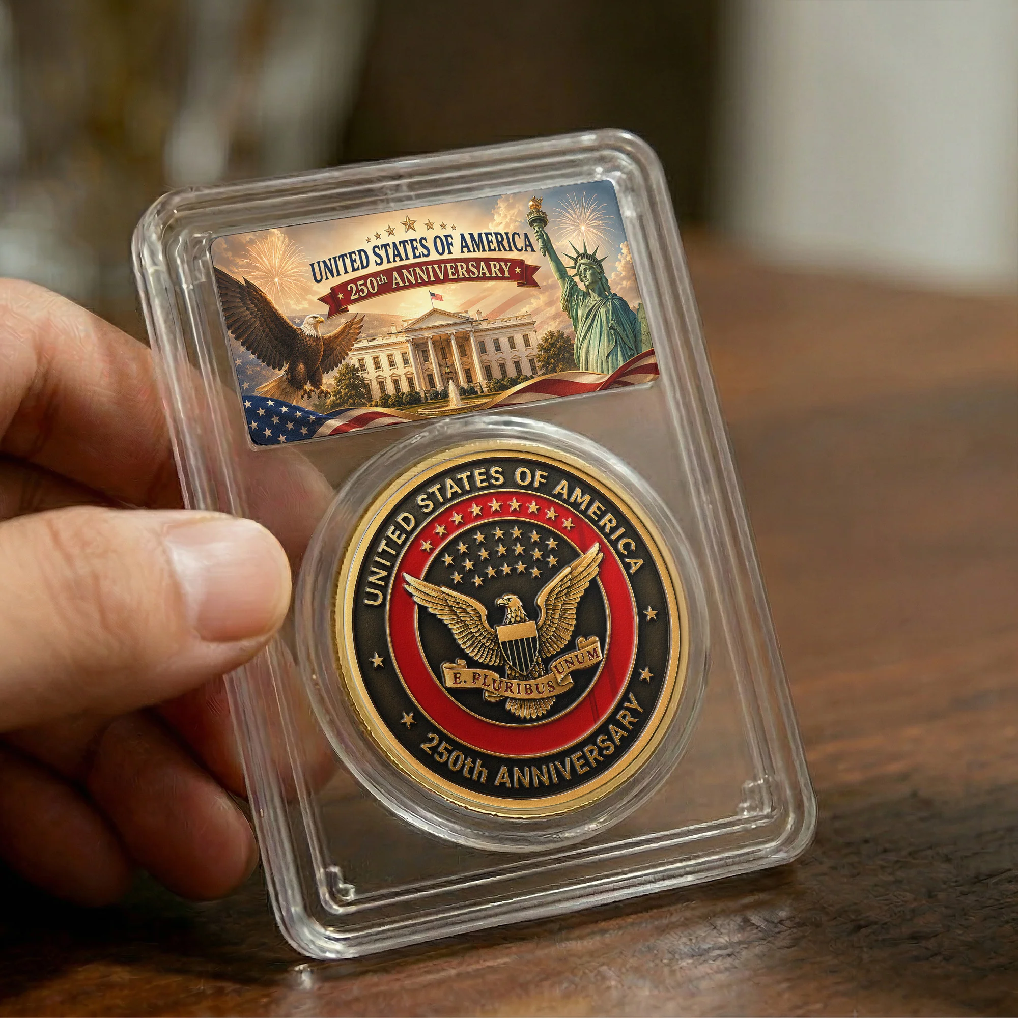 American Symbol 250 Years Of Freedom Great Seal - Coin - Image 4
