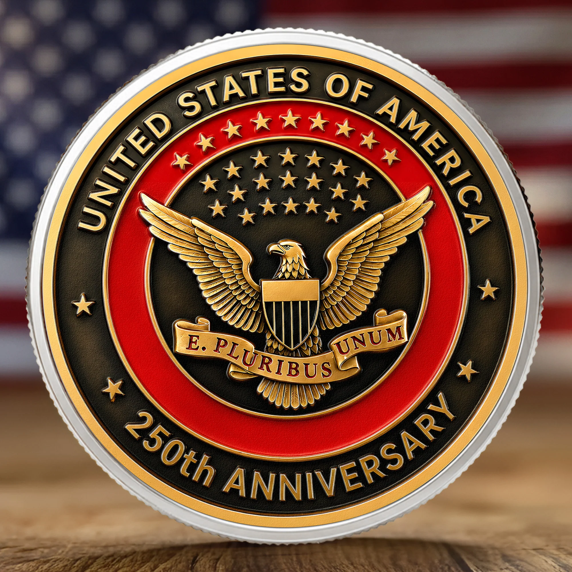 American Symbol 250 Years Of Freedom Great Seal - Coin - Image 9