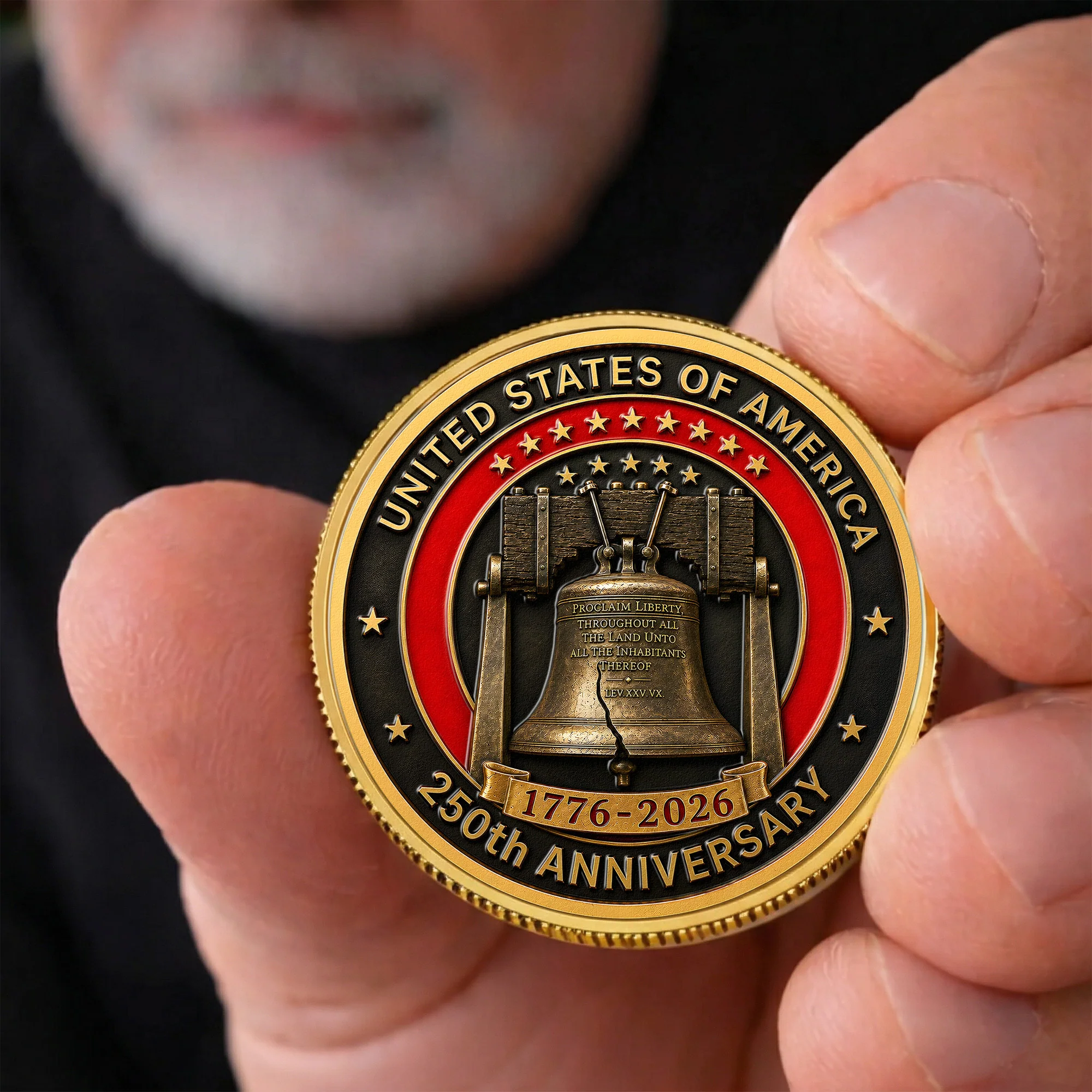 American Symbol 250 Years Of Freedom Liberty Bell - Coin - Image 2