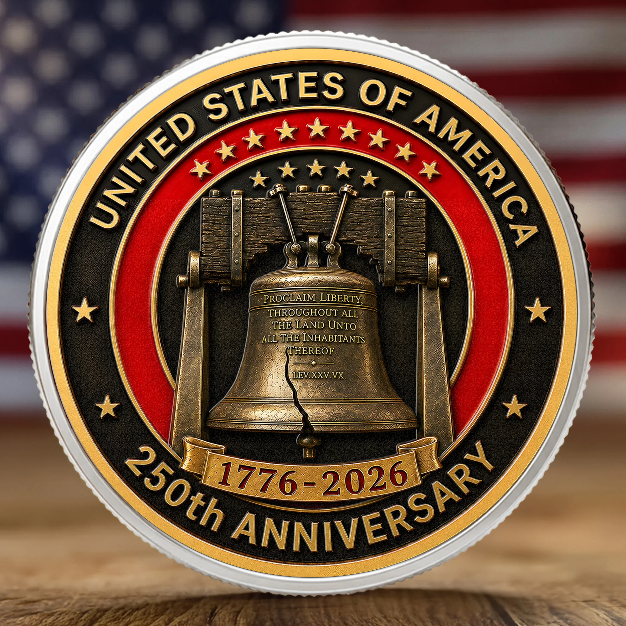 American Symbol 250 Years Of Freedom Liberty Bell - Coin - Image 9