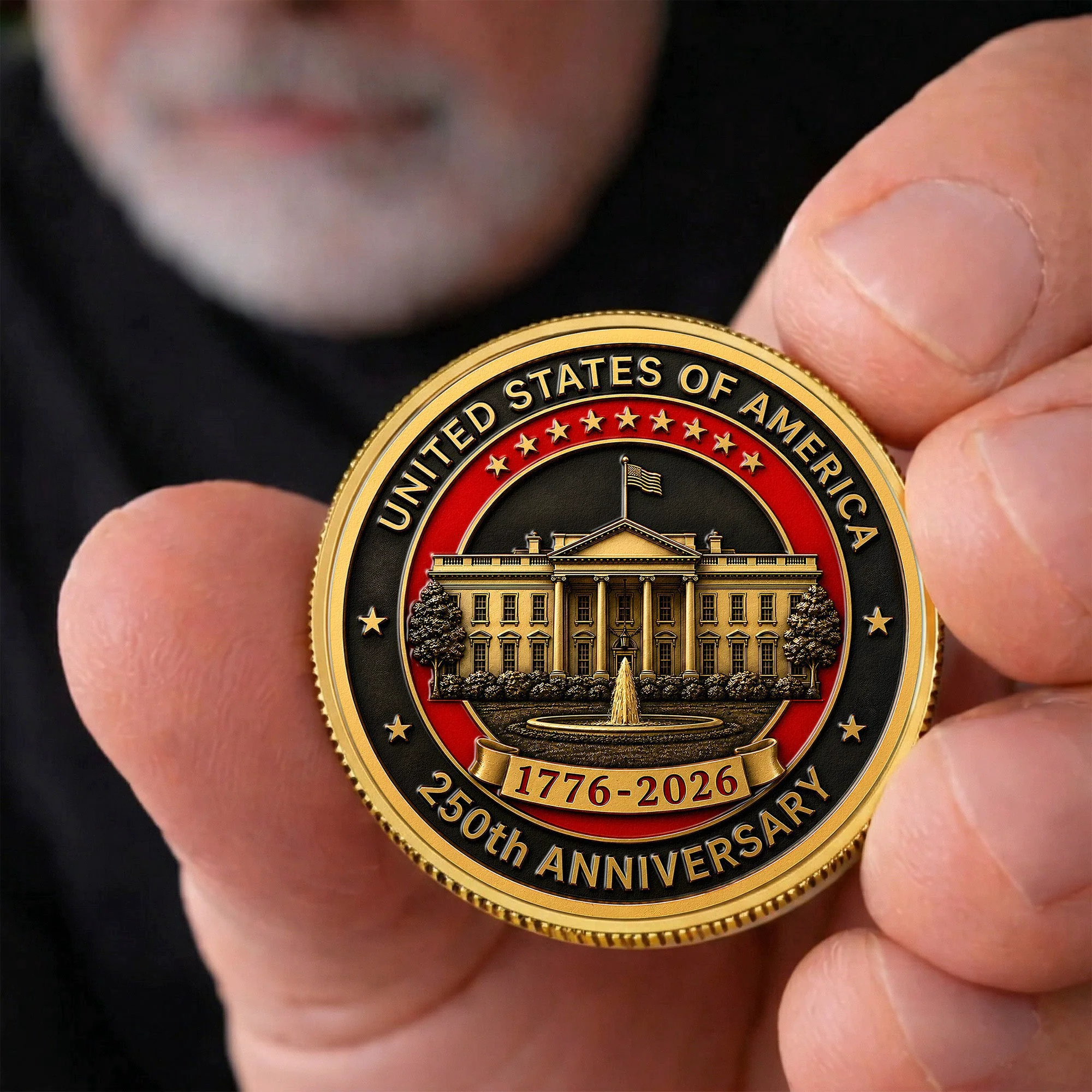 American Symbol 250 Years Of Freedom White House - Coin - Image 2