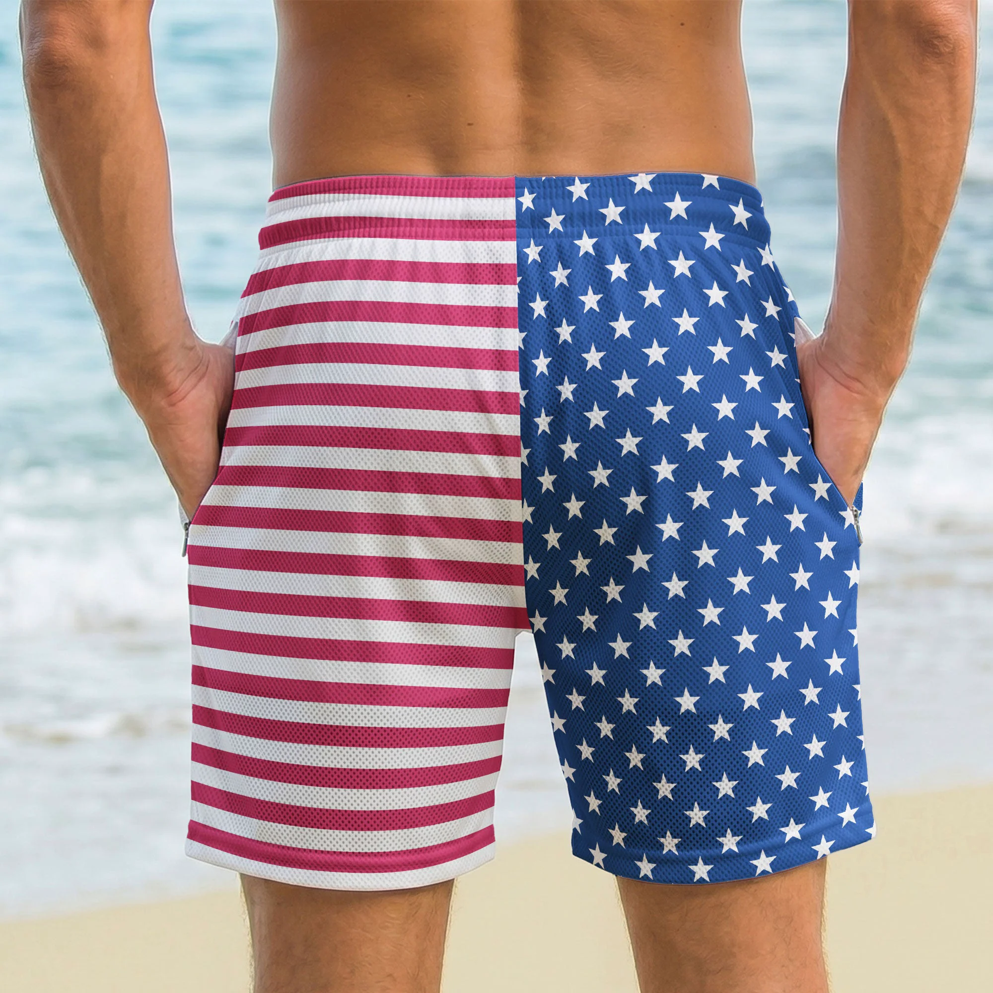 American With Proud Roots Mexican Puerto Rican Cuban Dominican - Personalized Shorts - Image 2