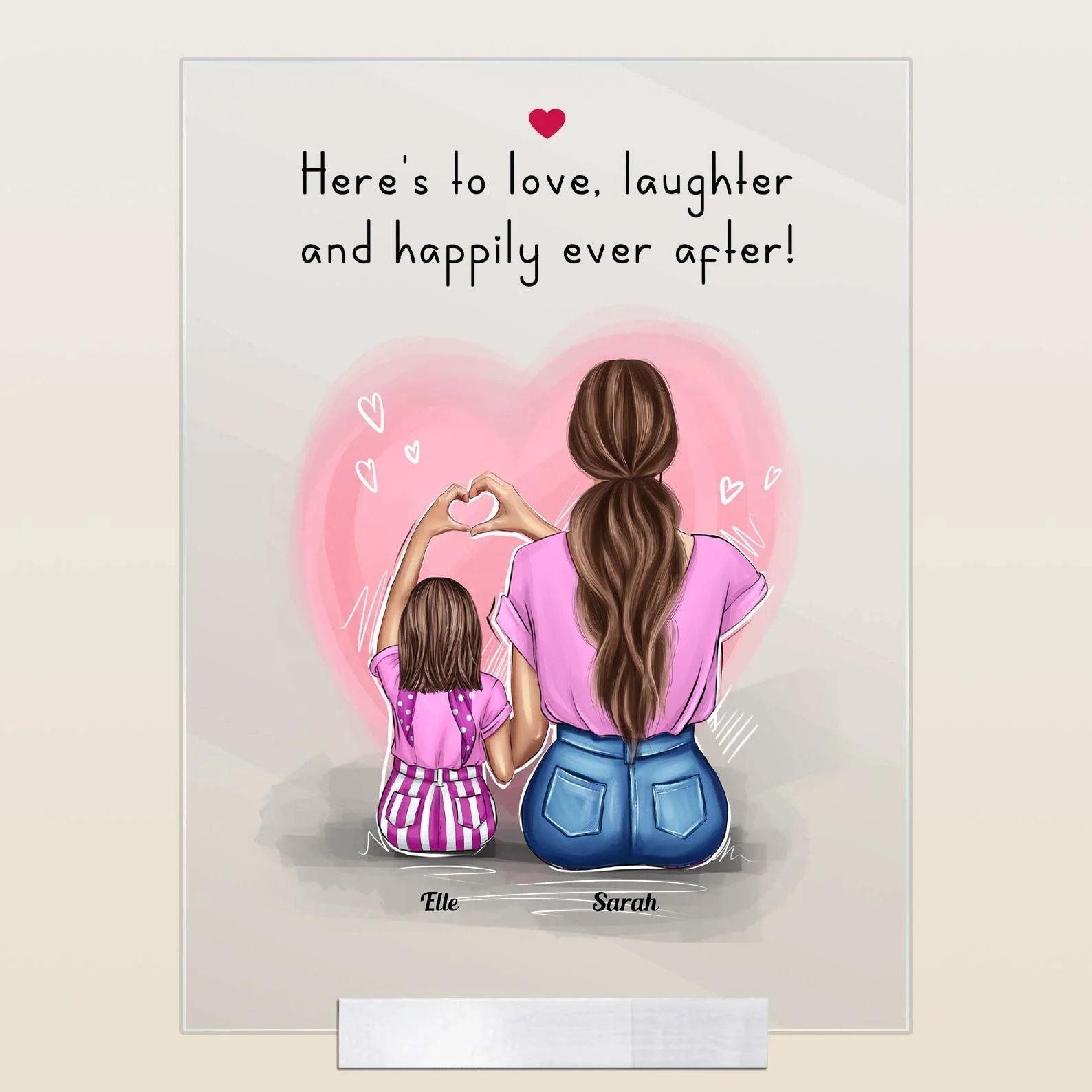 And Suddenly You Were My Everything - Personalized Acrylic Plaque - Birthday Gift Mother's Day Gift For Mom, Wife -  Gift From Husband - Image 3