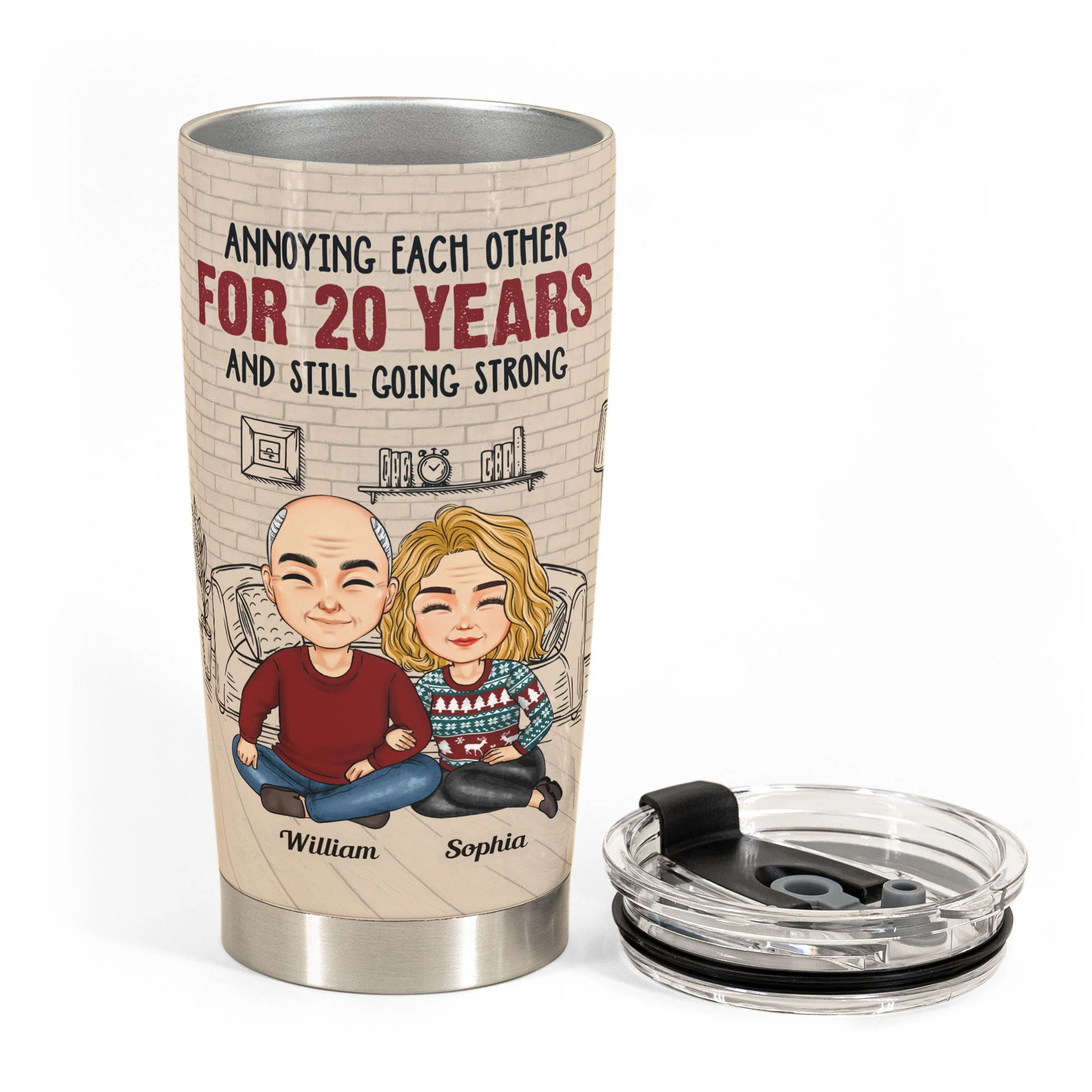 Annoying Each Other For Many Years - Personalized Tumbler Cup - Image 3