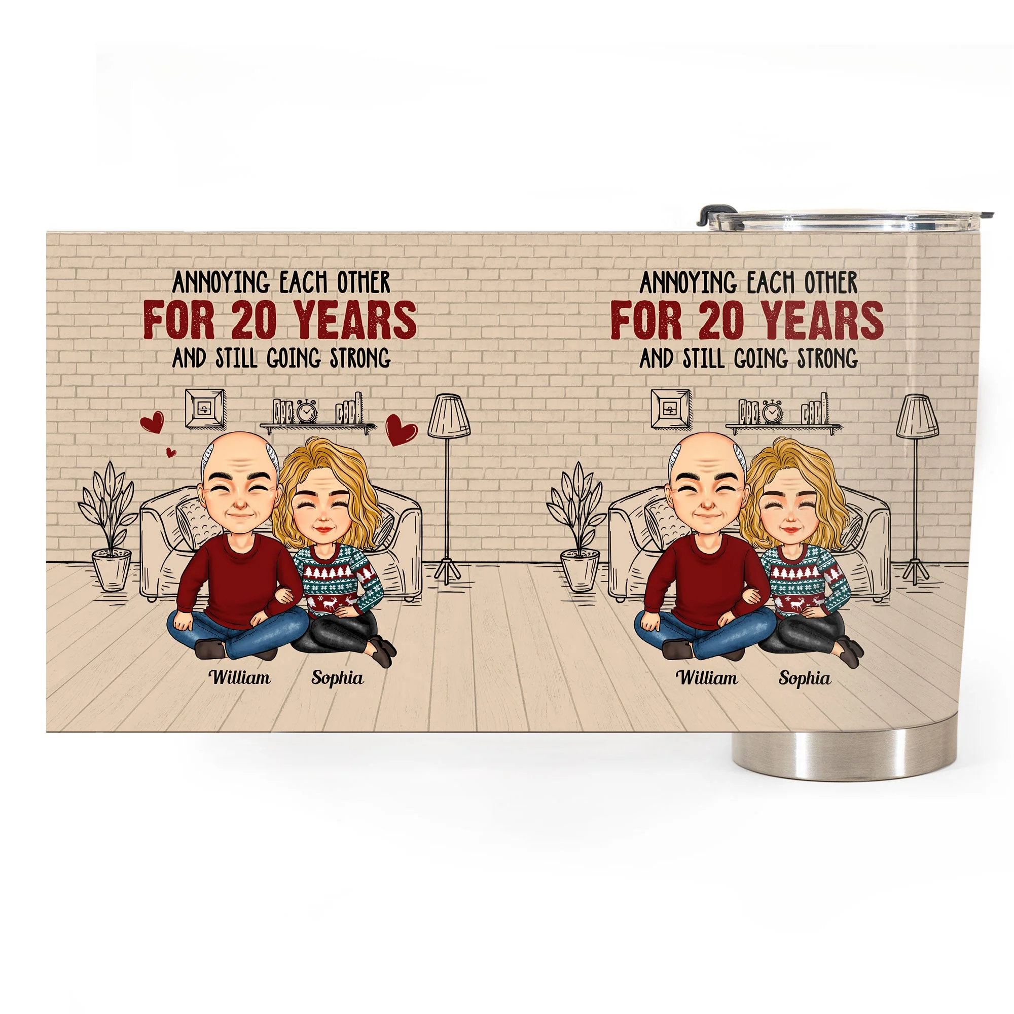 Annoying Each Other For Many Years - Personalized Tumbler Cup - Image 5