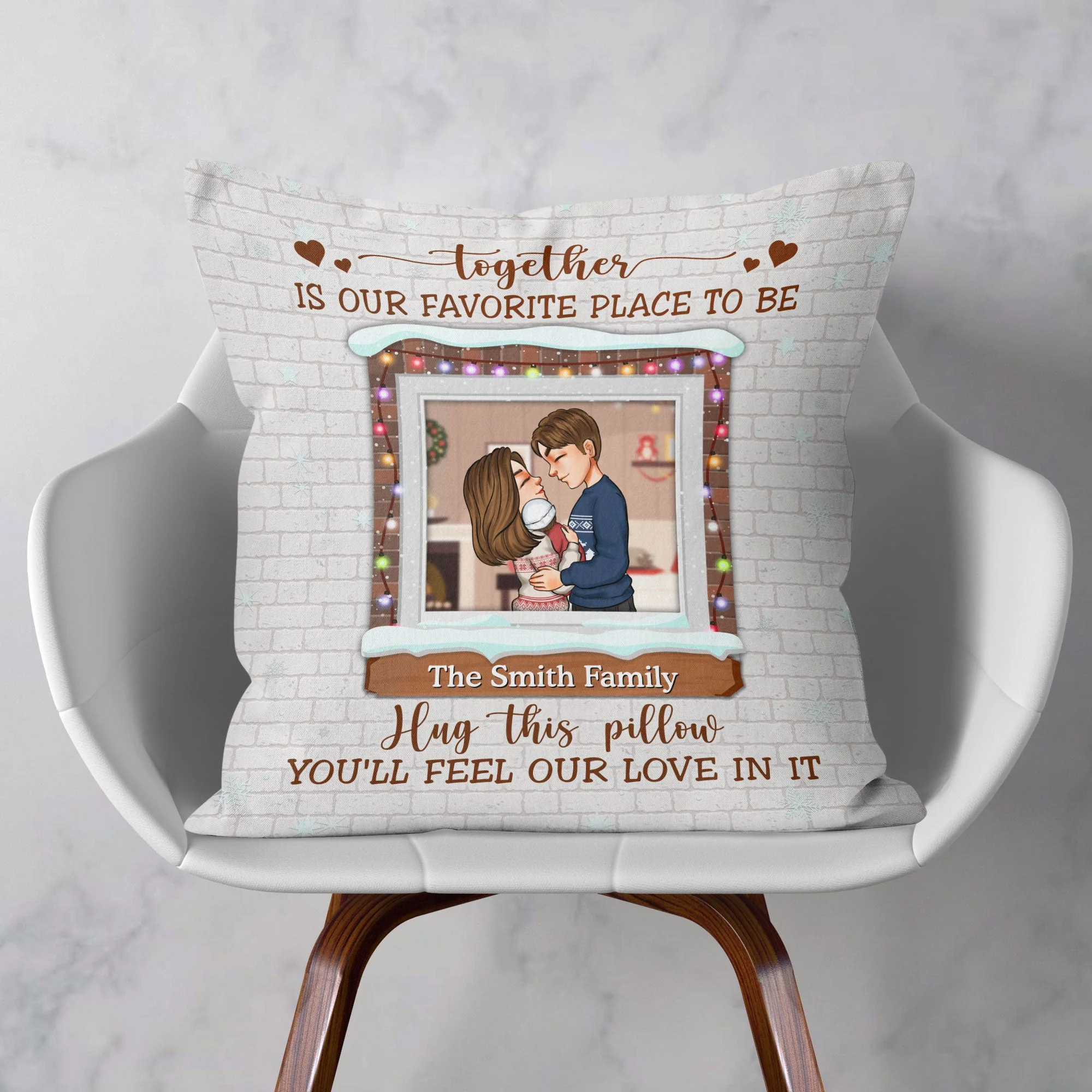 Our Love Our Home - Personalized Pillow (Insert Included) - Image 2