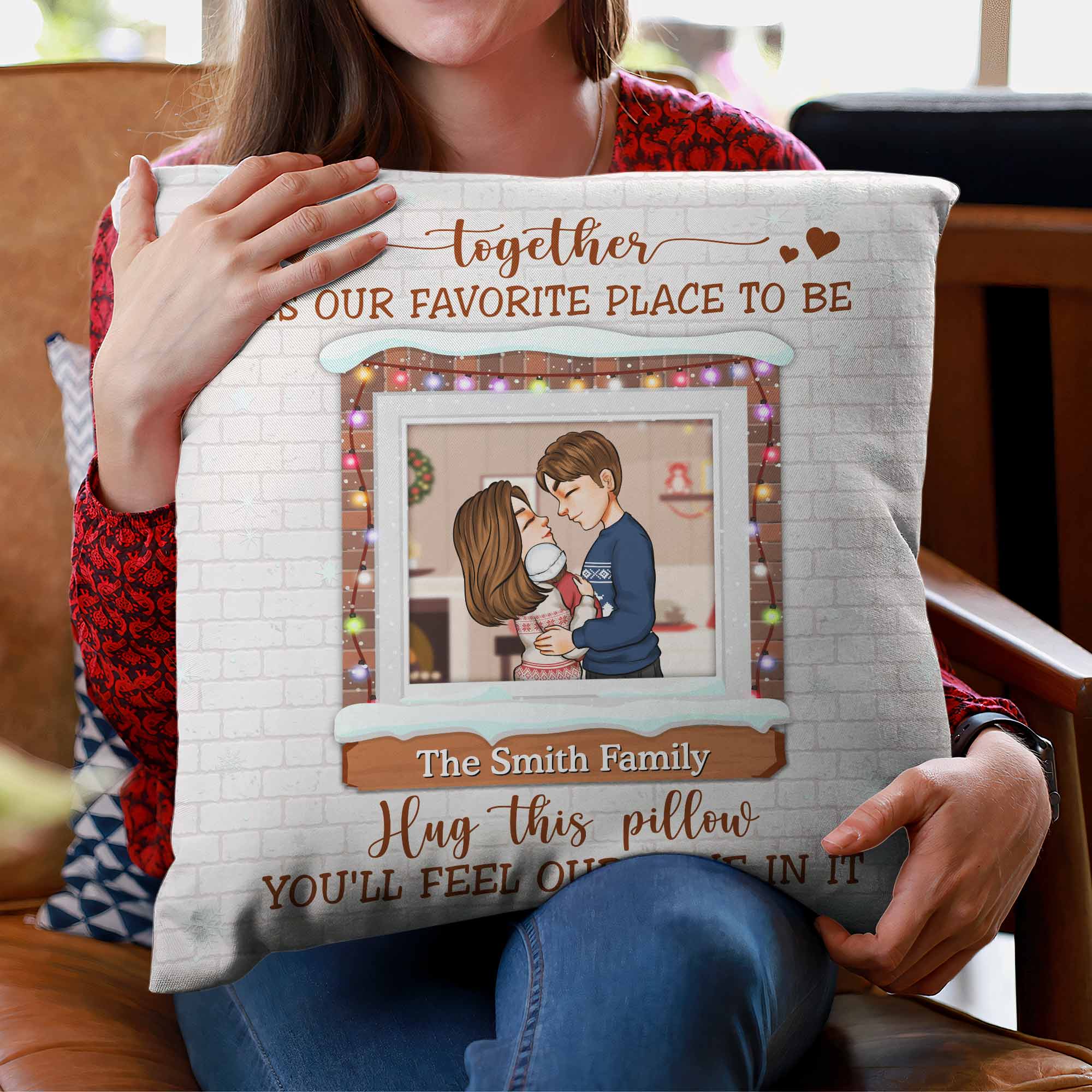 Our Love Our Home - Personalized Pillow (Insert Included) - Image 3
