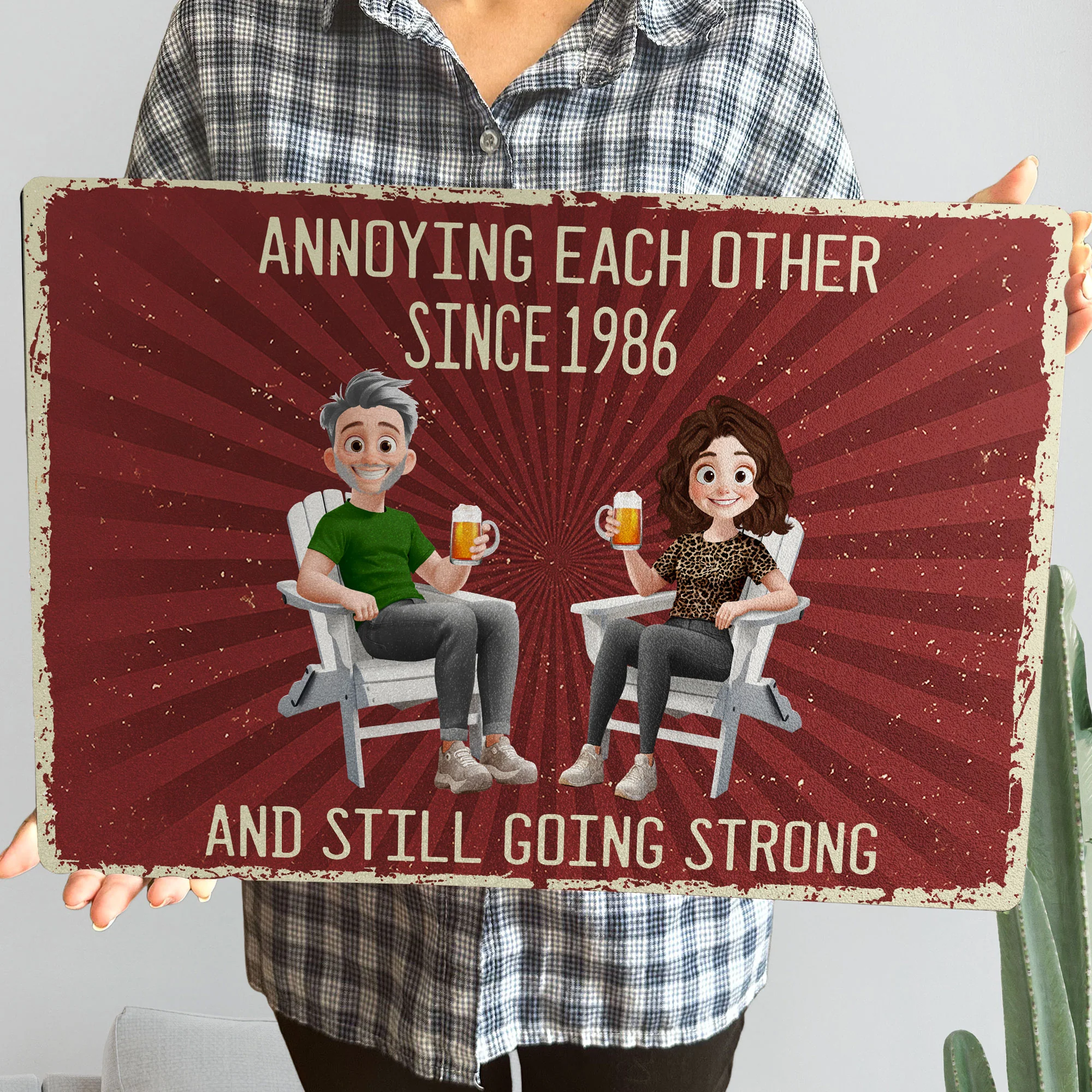 Annoying Each Other Vintage Retro Style New Version - Personalized Metal Sign - Image 4