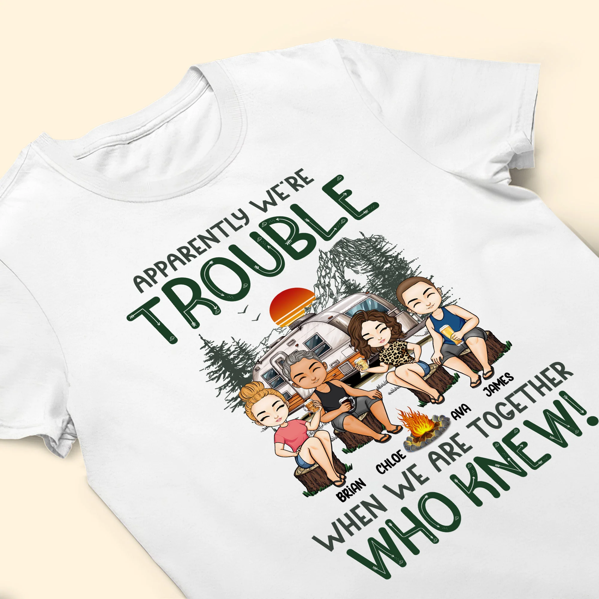 Apparently We're Trouble - Personalized Shirt - Image 4