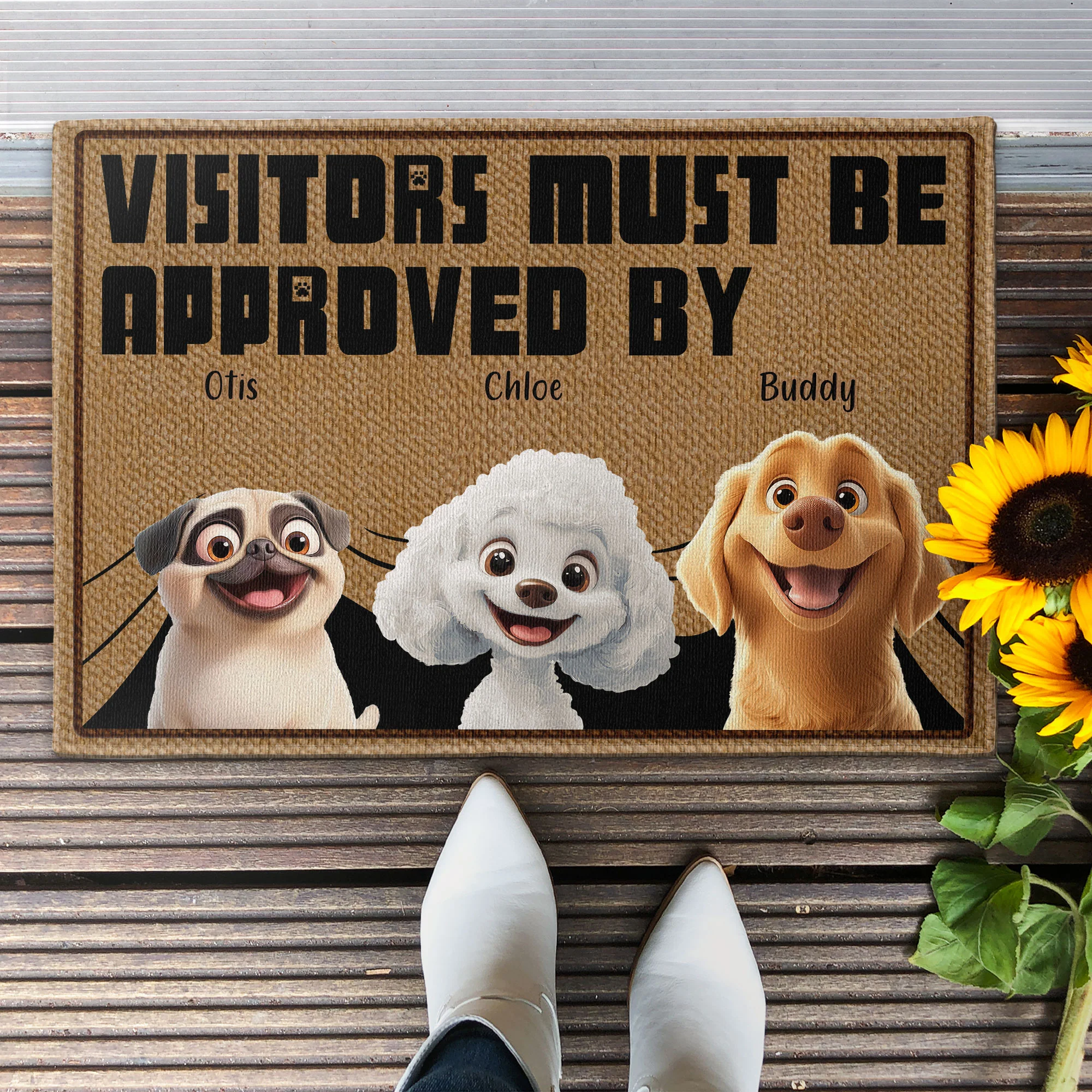 Approved By Dogs - Personalized Doormat - Image 3