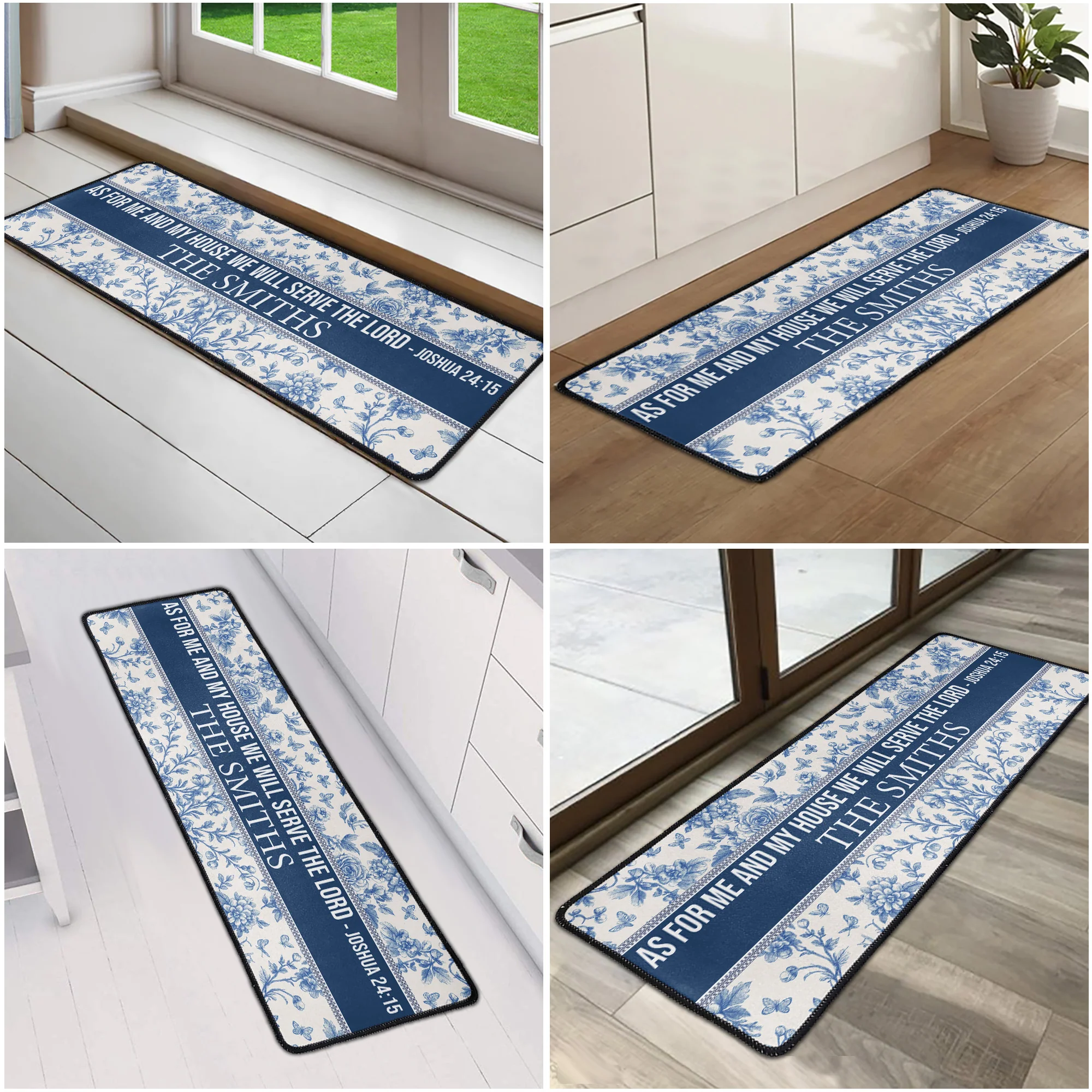 As For Me And My House We Will Serve The Lord - Personalized Runner Rug - Image 5