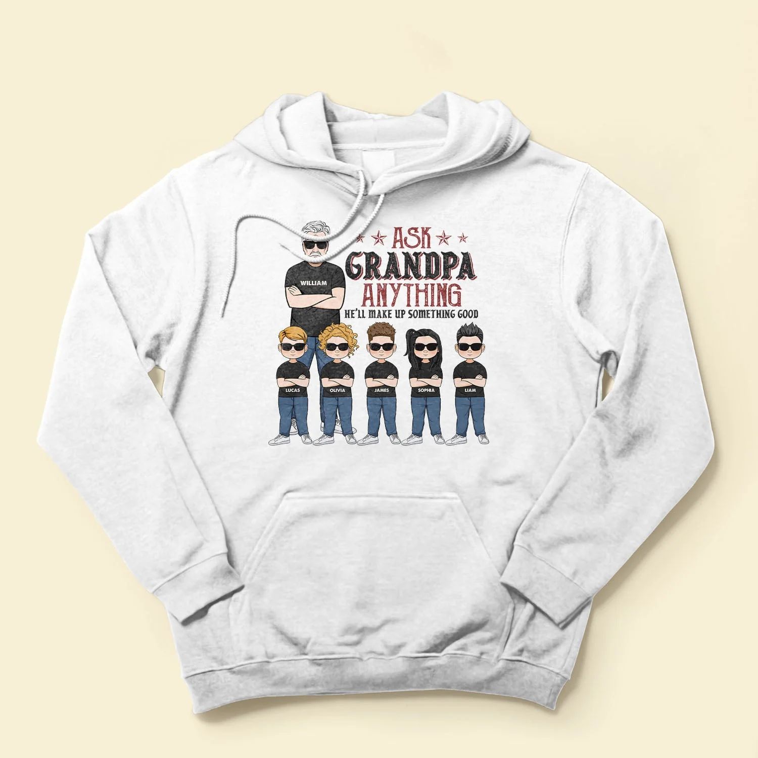 Ask Grandpa Anything - Personalized Shirt - Birthday, Father's Day Gift For Papa, Grandpa, Grandfather - Image 4