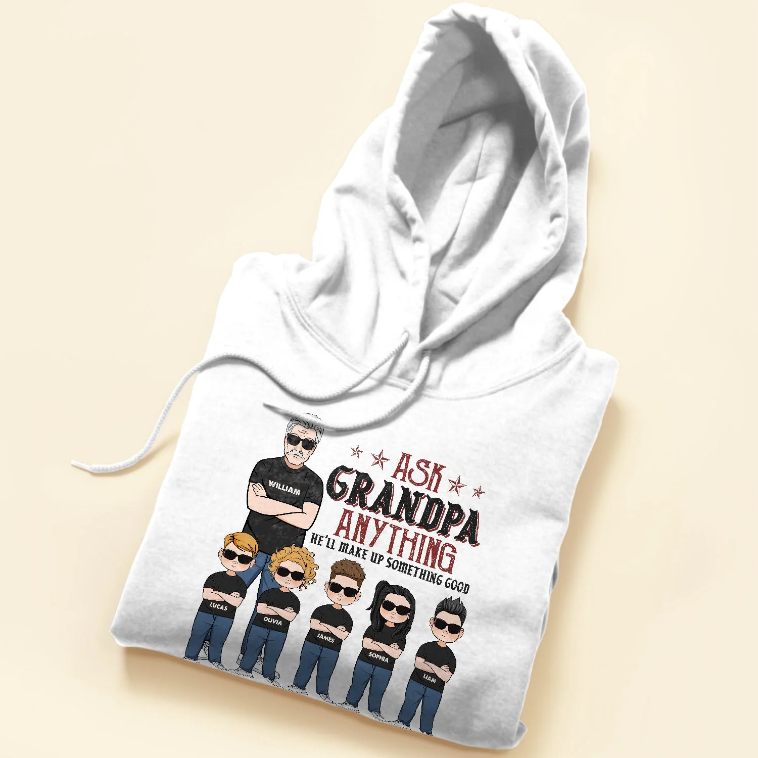 Ask Grandpa Anything - Personalized Shirt - Birthday, Father's Day Gift For Papa, Grandpa, Grandfather - Image 5